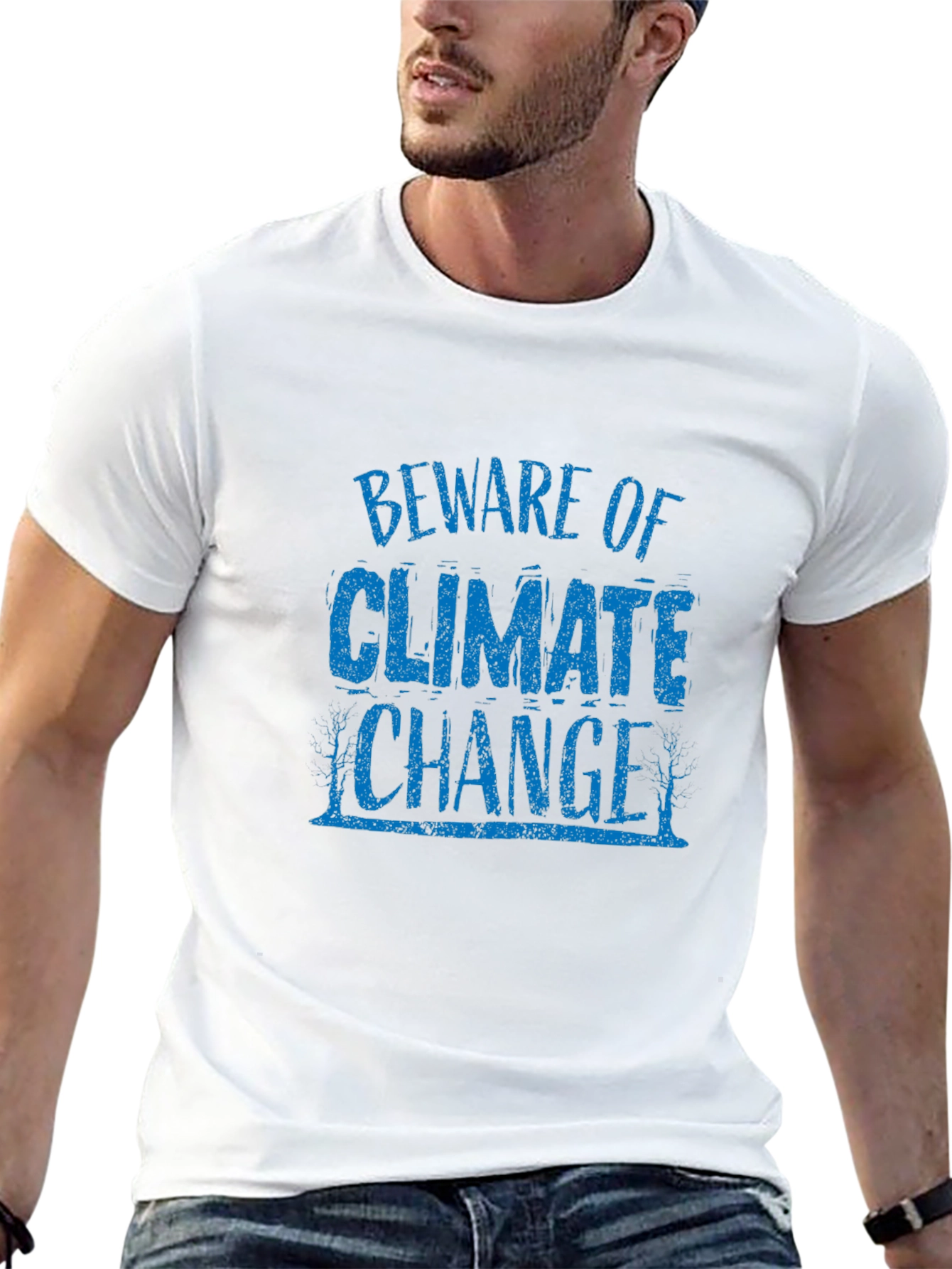Beware of Climate Change Graphic Tee - Black