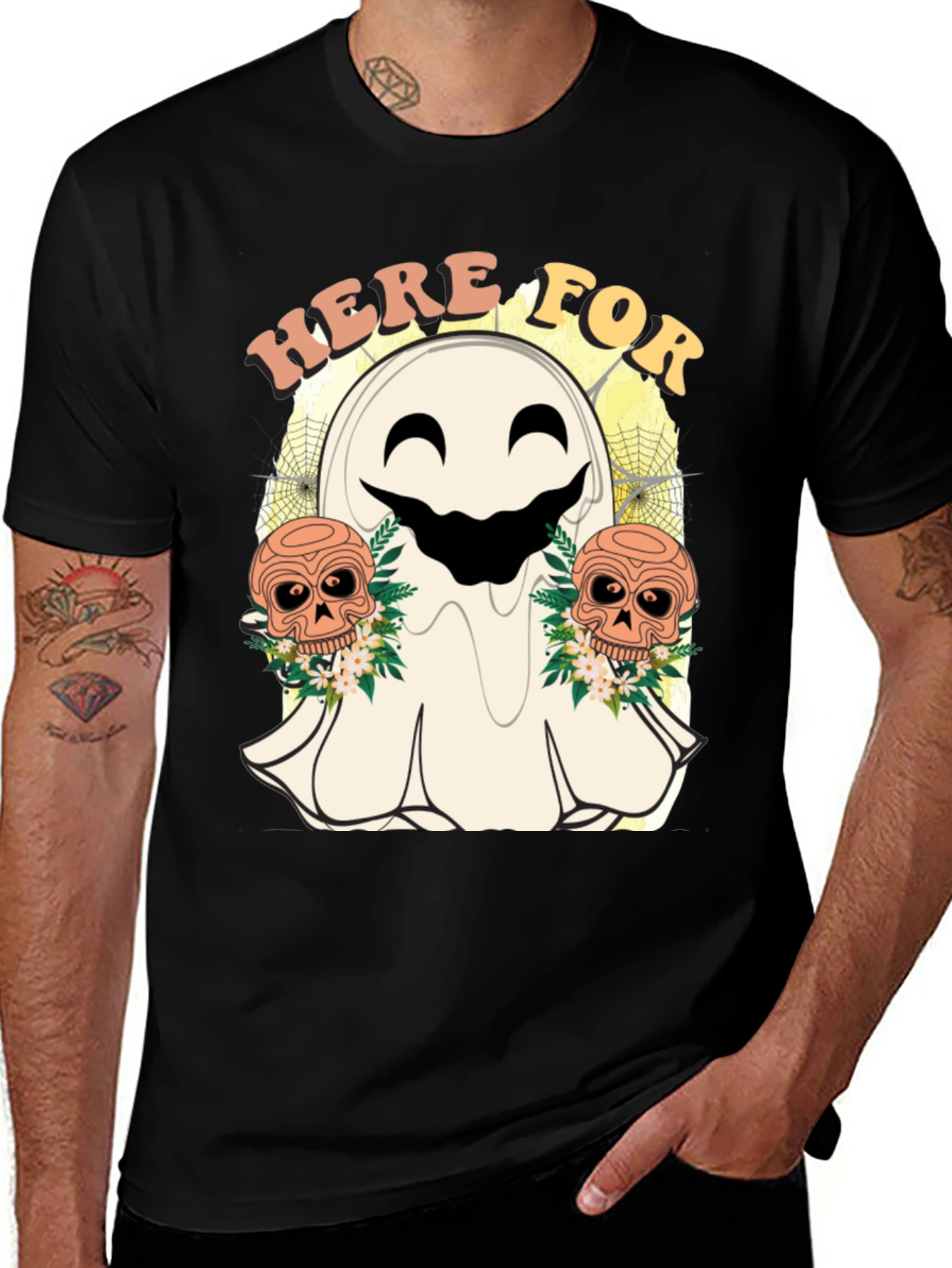 Here For Ghost Halloween T-Shirt