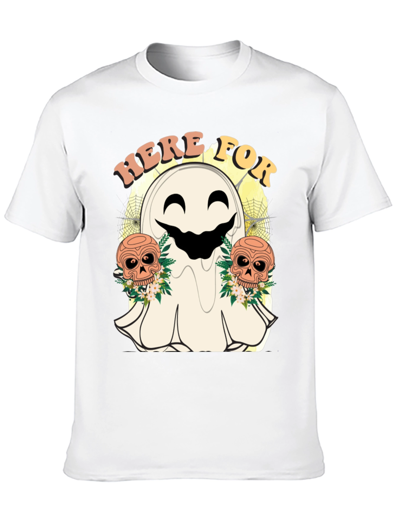 Here For Ghost Halloween T-Shirt