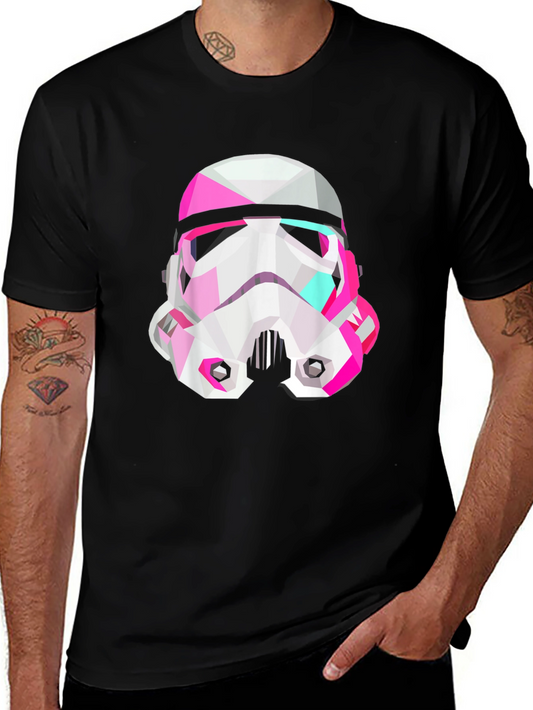 Geometric Stormtrooper T-Shirt - Sci-Fi Style