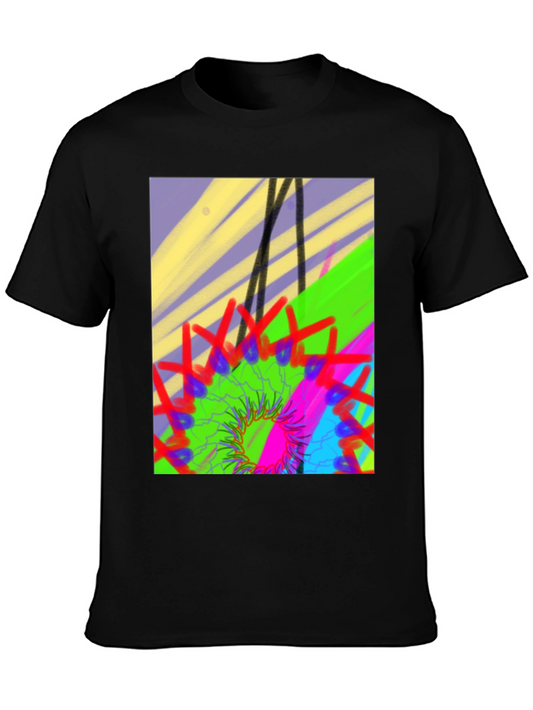 Abstract Art Graphic Tee - Vivid Colors