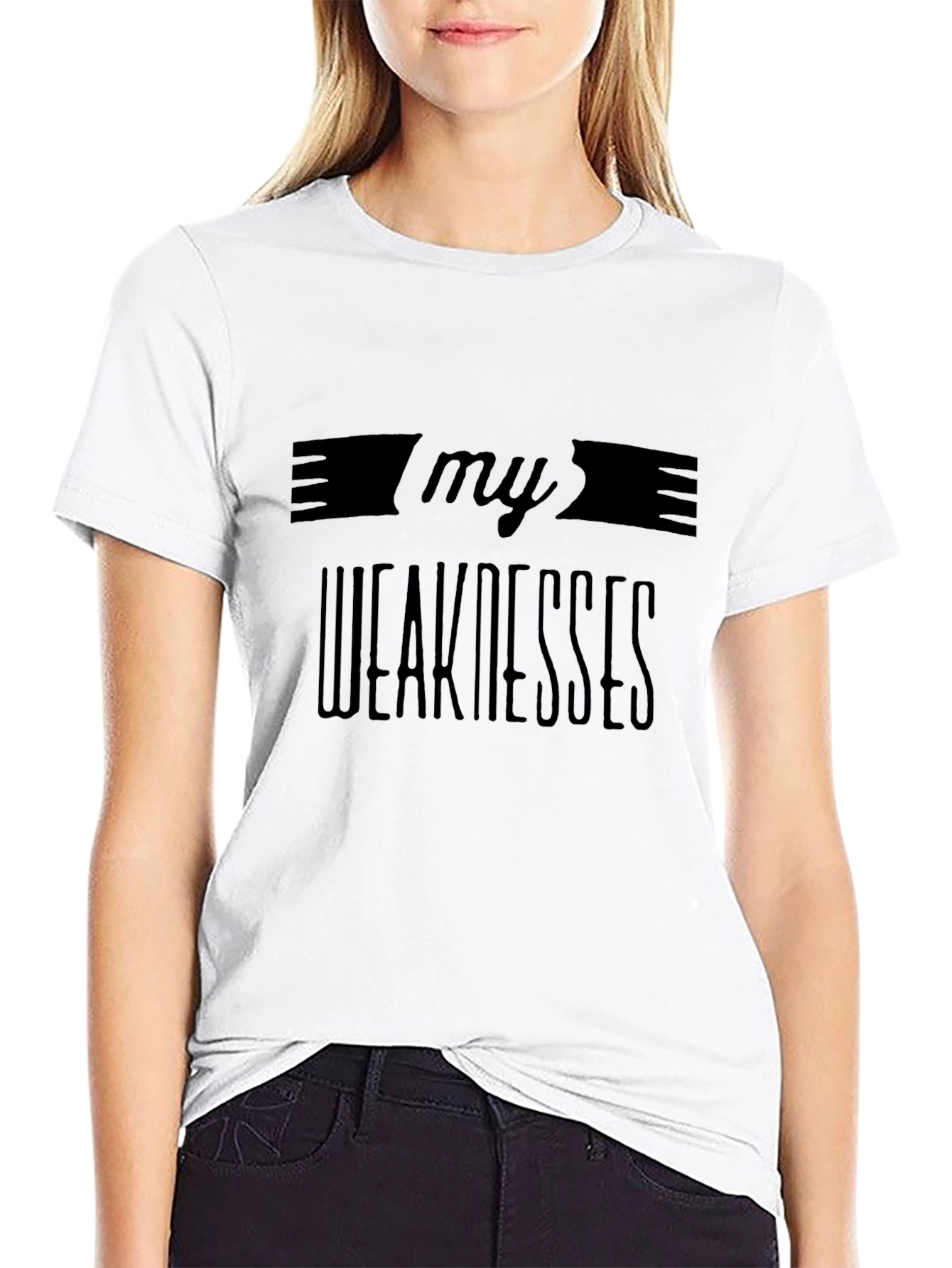 My Weaknesses Graphic T-Shirt - Black