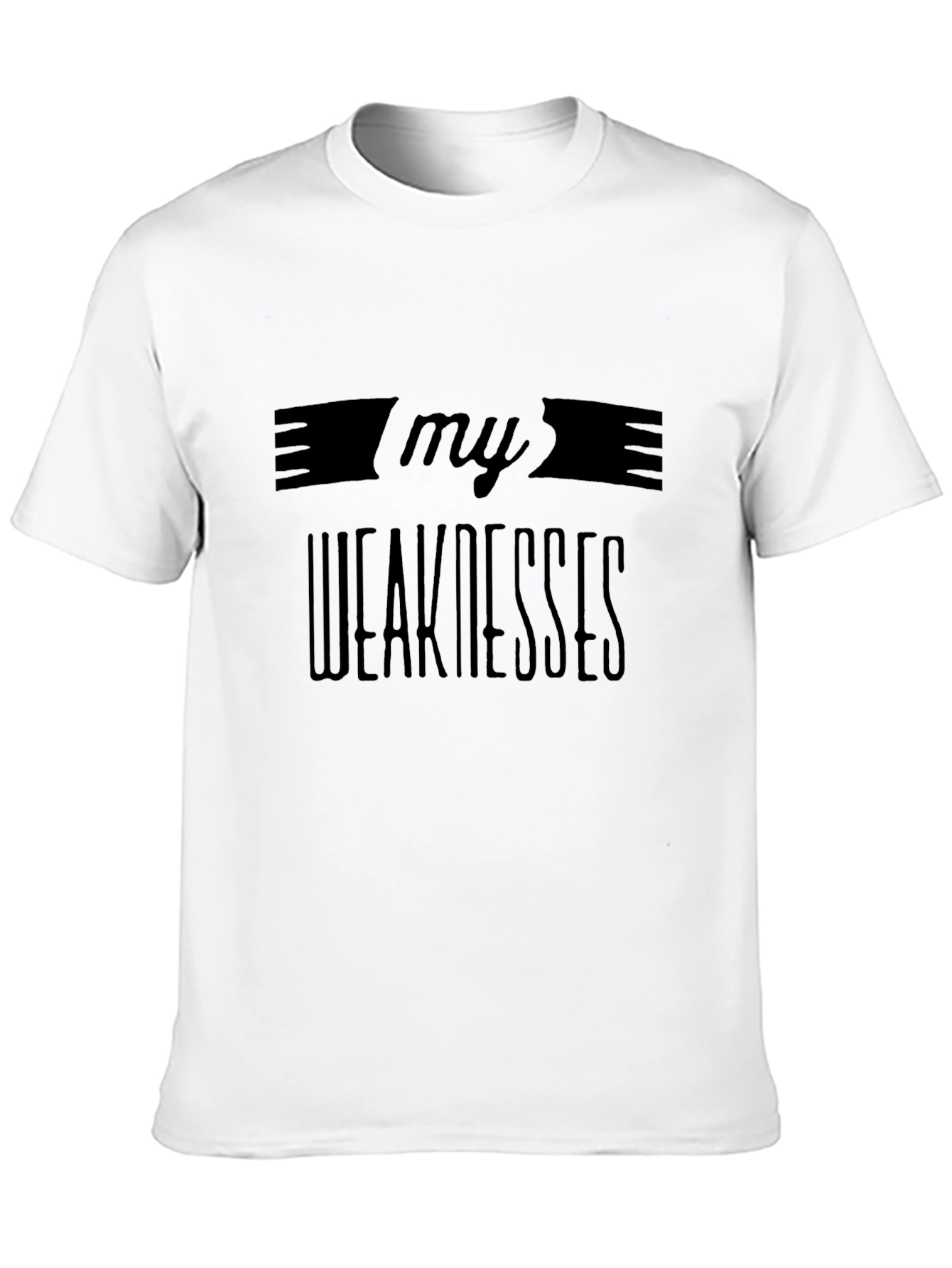 My Weaknesses Graphic T-Shirt - Black