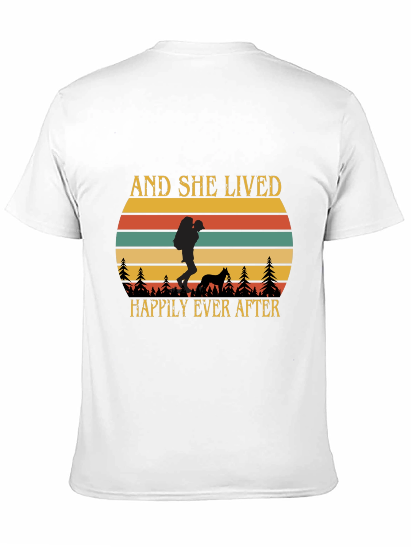 Happily Ever After Hiking Tee - Black