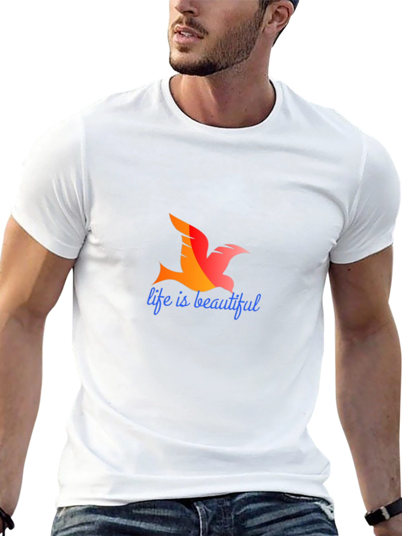 Life is Beautiful T-Shirt - Bird Graphic Tee