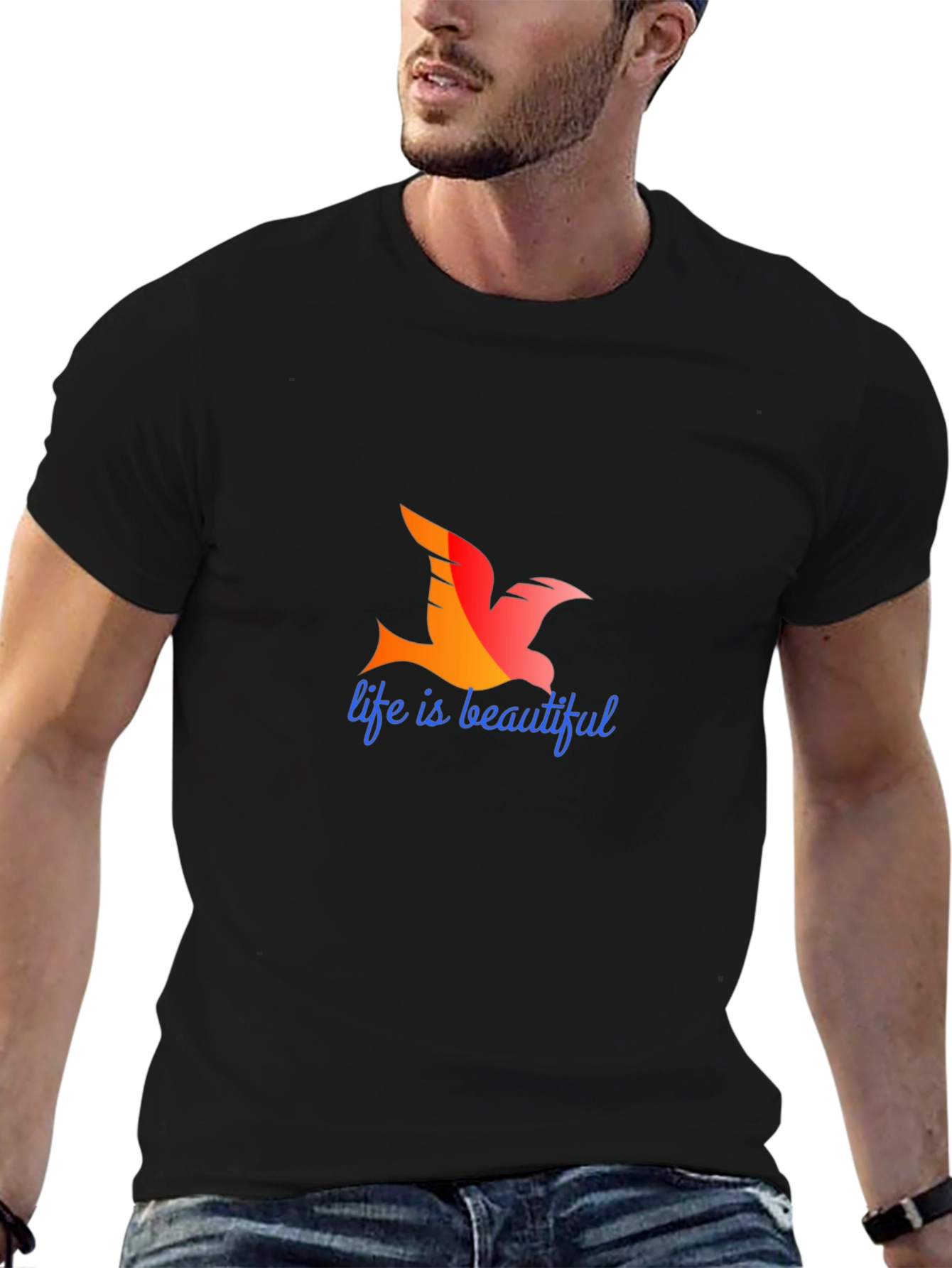 Life is Beautiful T-Shirt - Bird Graphic Tee