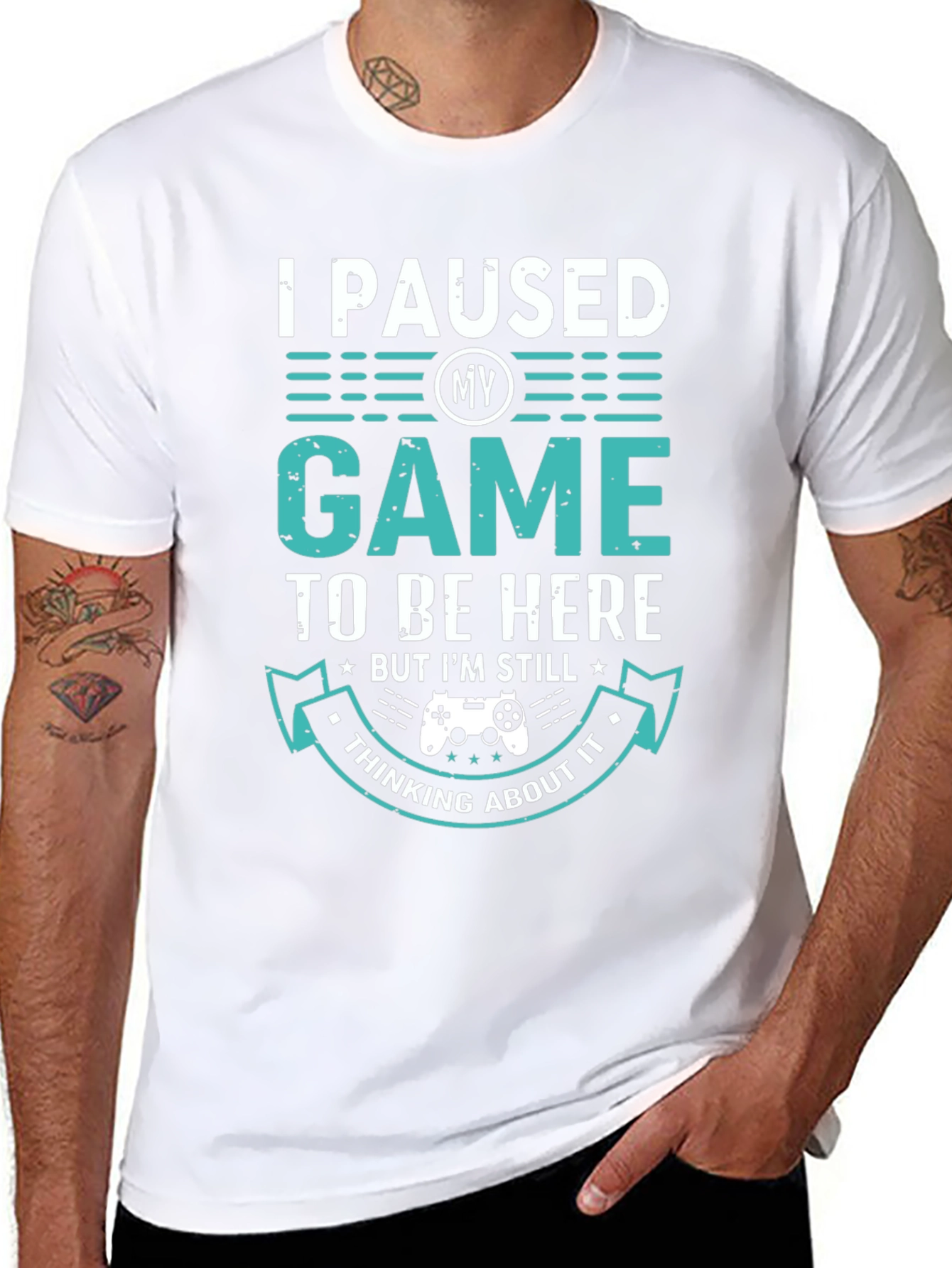I Paused My Game T-Shirt - Gamer Apparel