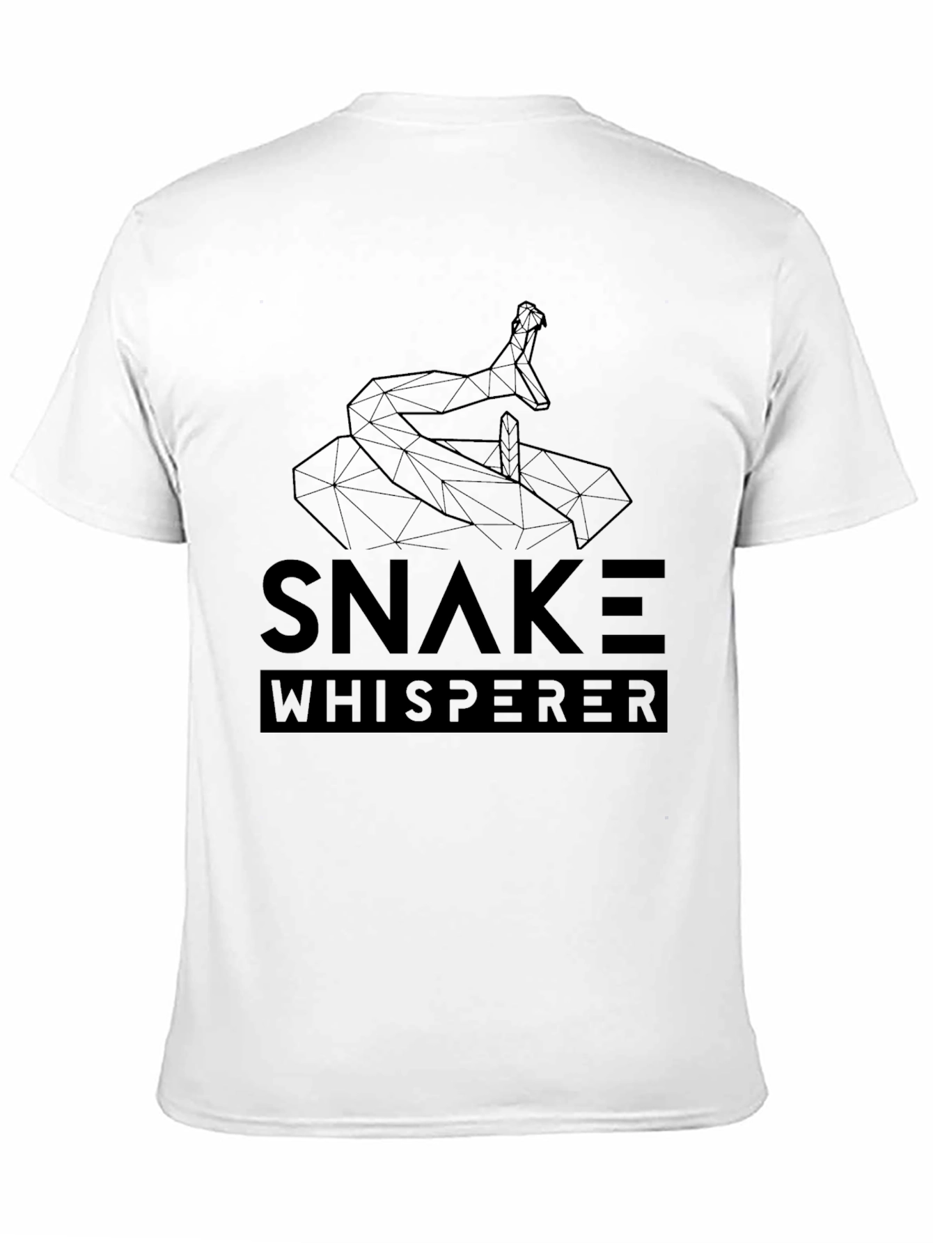 Snake Whisperer Geometric Tee - Mens Black Graphic T-Shirt
