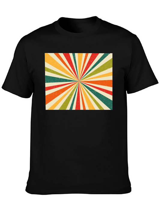 Retro Sunburst Graphic Tee - Vintage Style T-Shirt