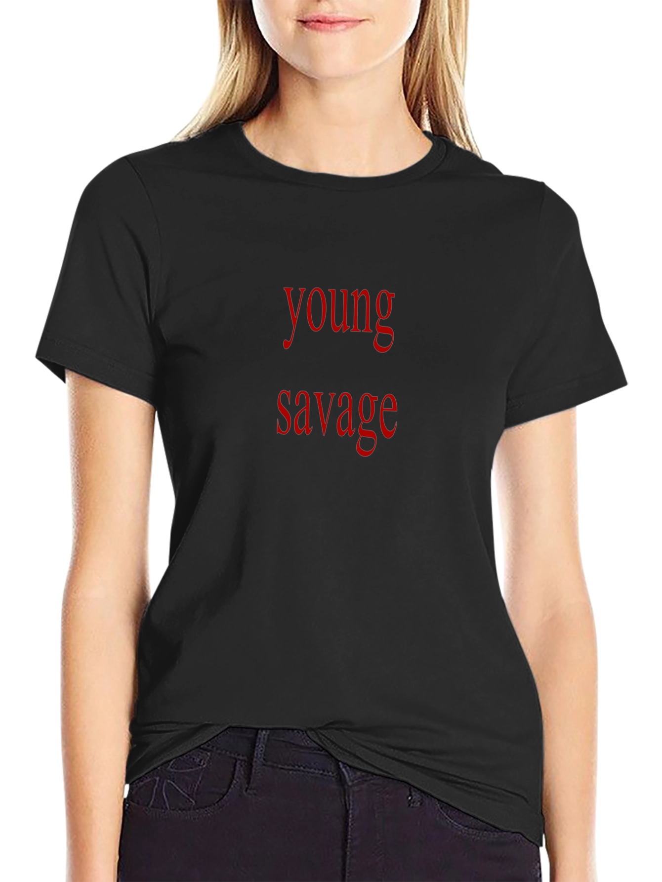 Young Savage Black Graphic Tee