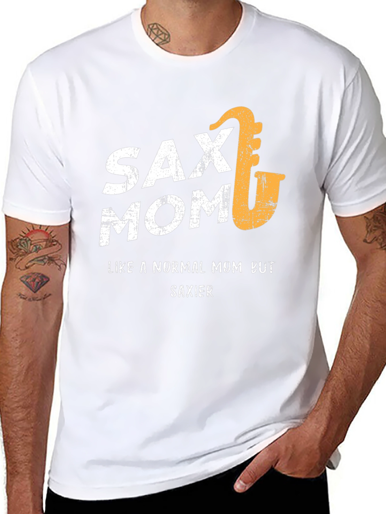 Sax Mom T-Shirt - Funny Saxophone Player Gift Tee