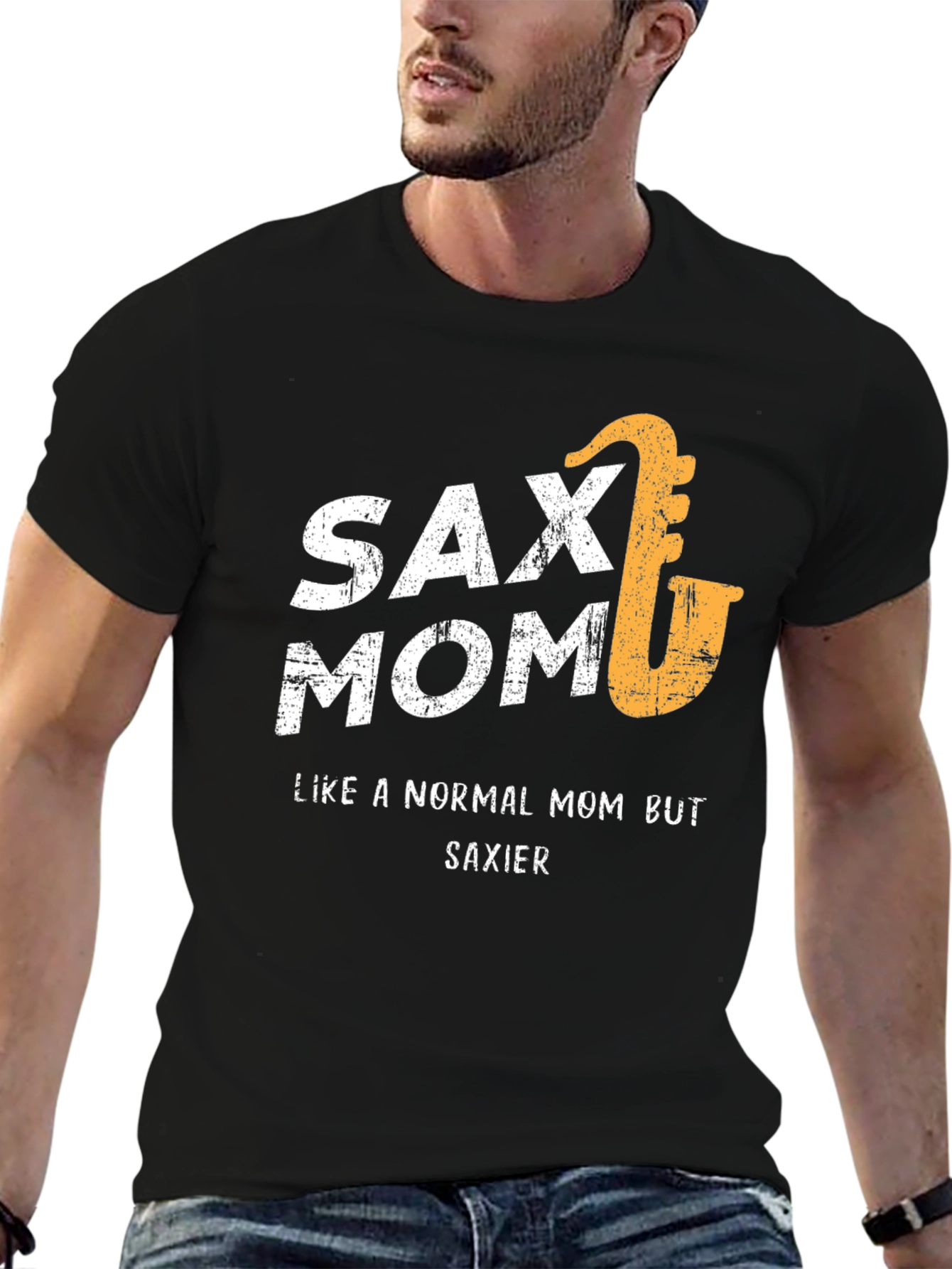 Sax Mom T-Shirt - Funny Saxophone Player Gift Tee
