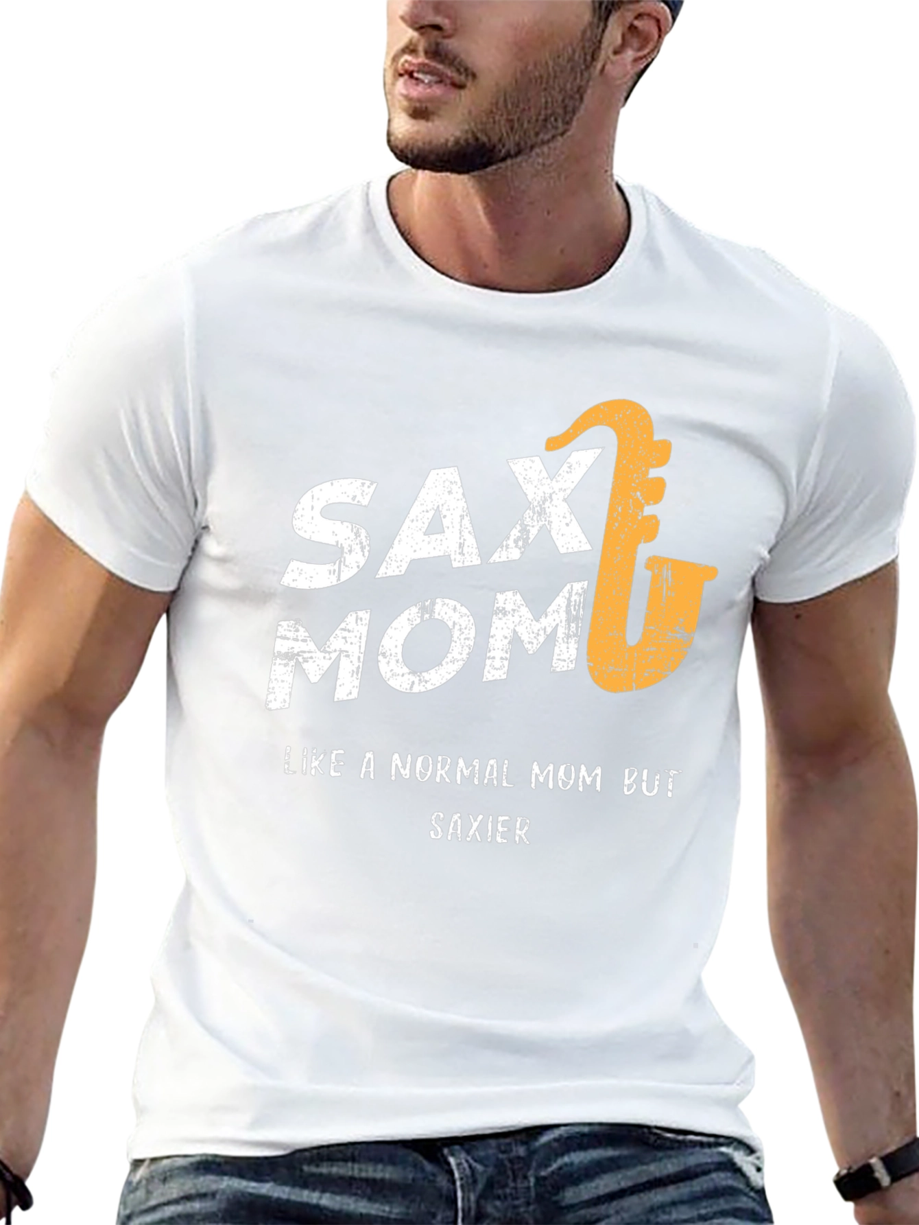 Sax Mom T-Shirt - Funny Saxophone Player Gift Tee