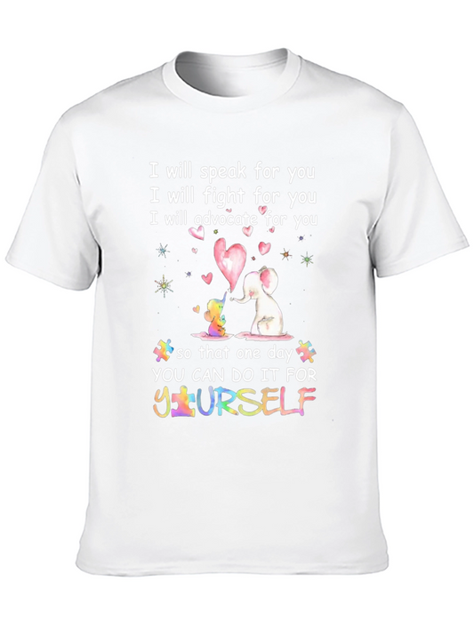 Autism Awareness T-Shirt: Speak Fight Advocate