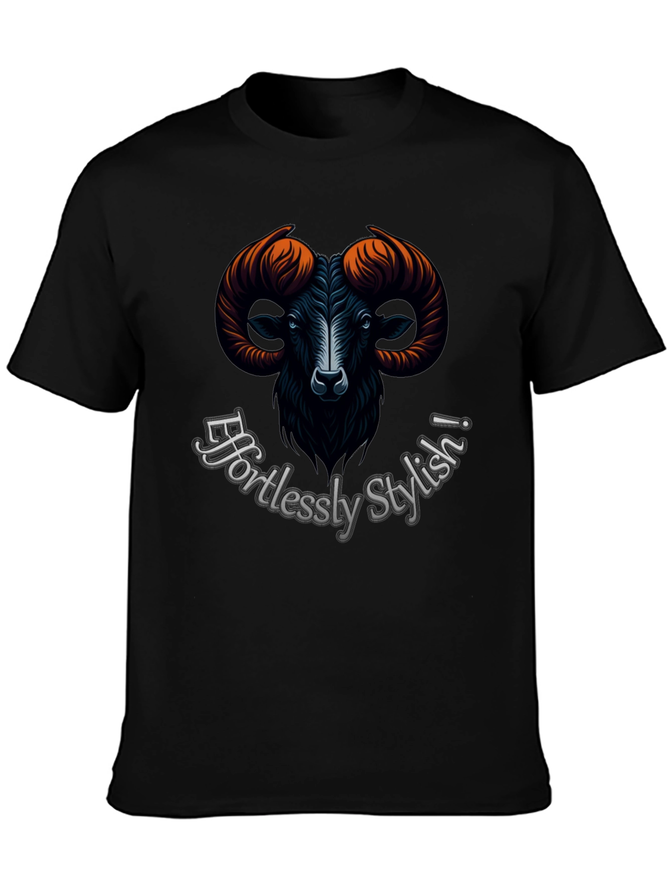 Effortlessly Stylish Ram Graphic T-Shirt