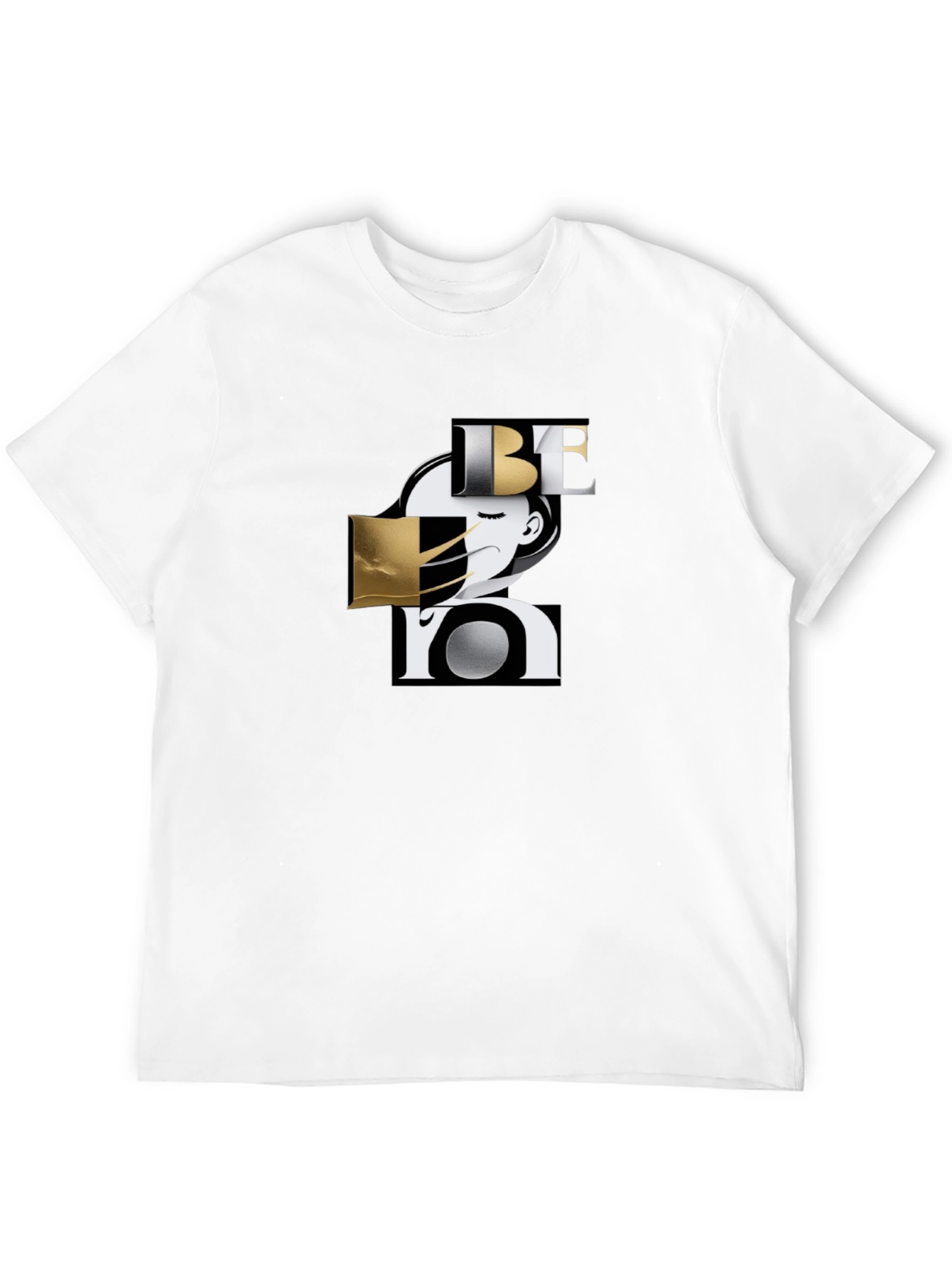 Stylish Be You Graphic Black T-Shirt