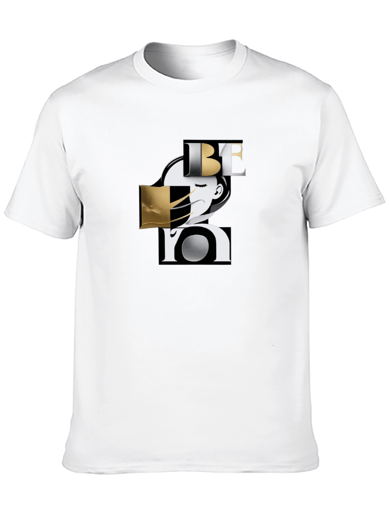 Stylish Be You Graphic Black T-Shirt