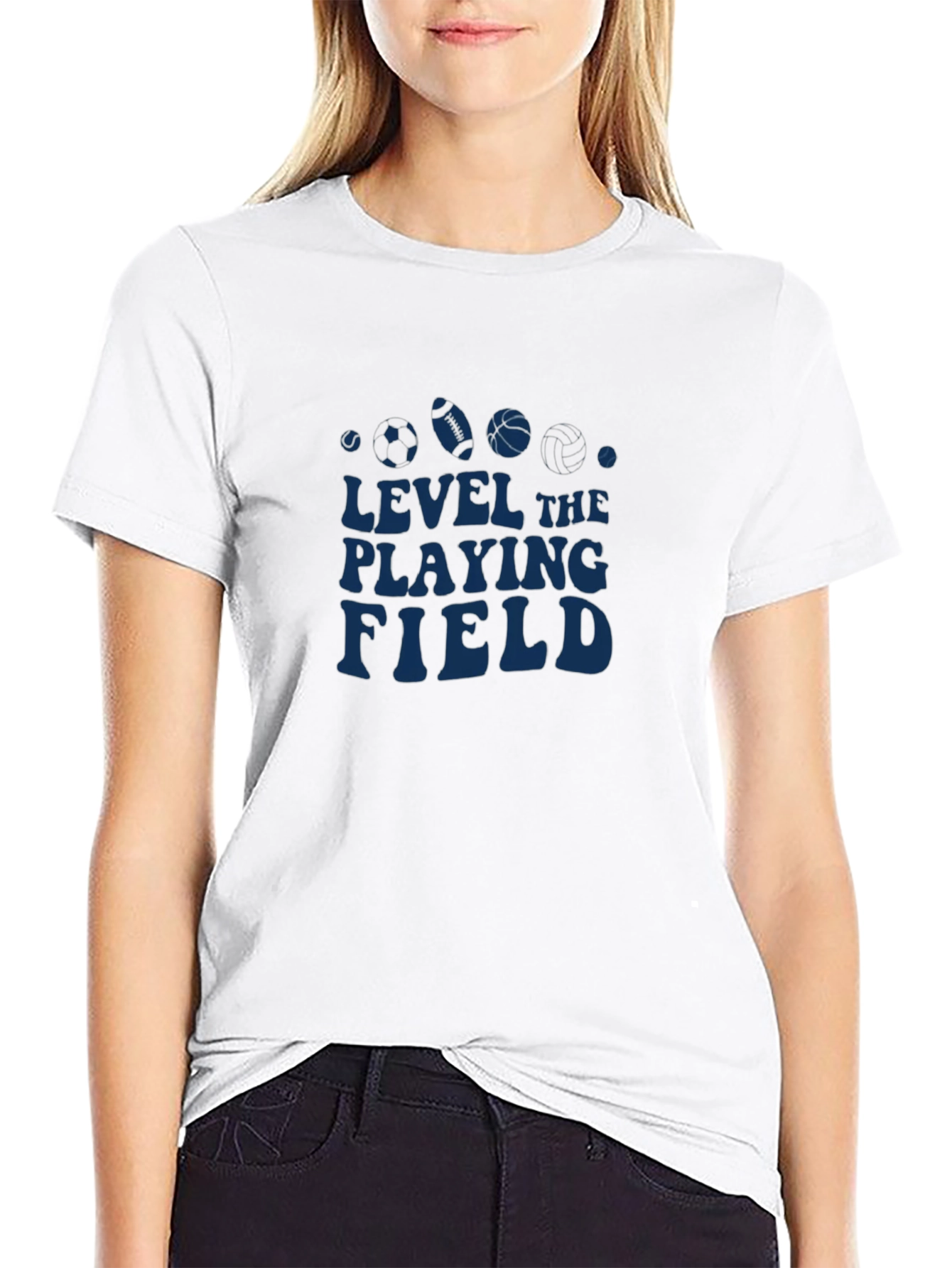 Level The Playing Field T-Shirt Sports Graphic Tee