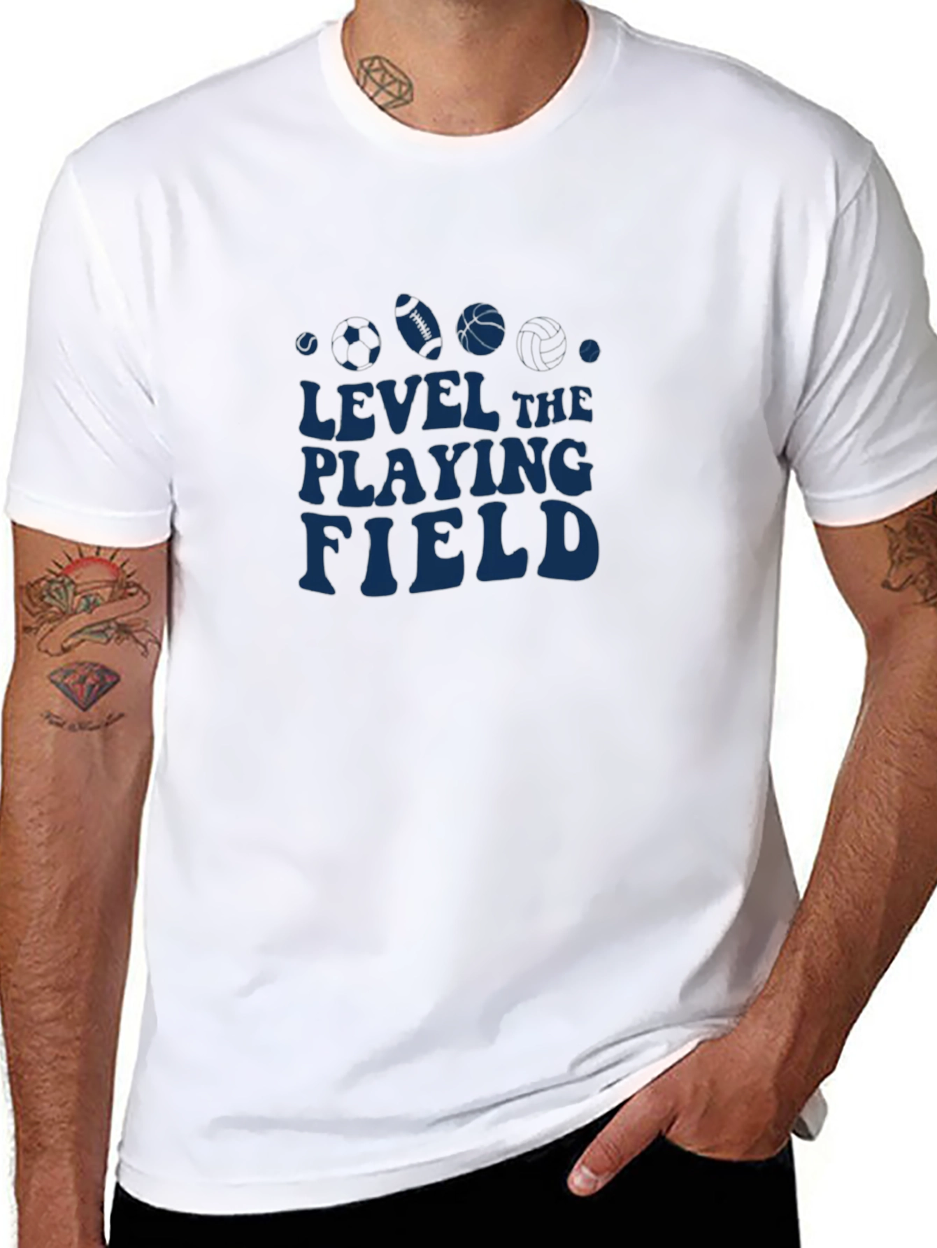 Level The Playing Field T-Shirt Sports Graphic Tee