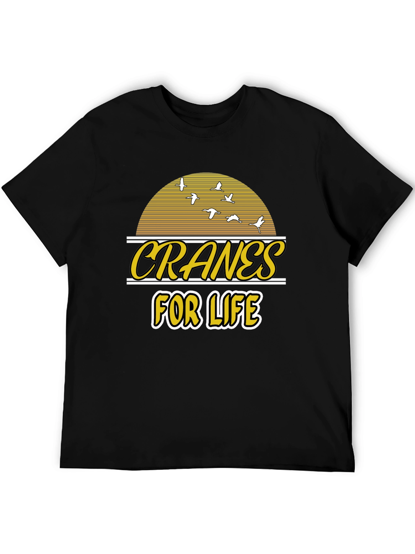 Cranes For Life T-Shirt - Unique Graphic Tee