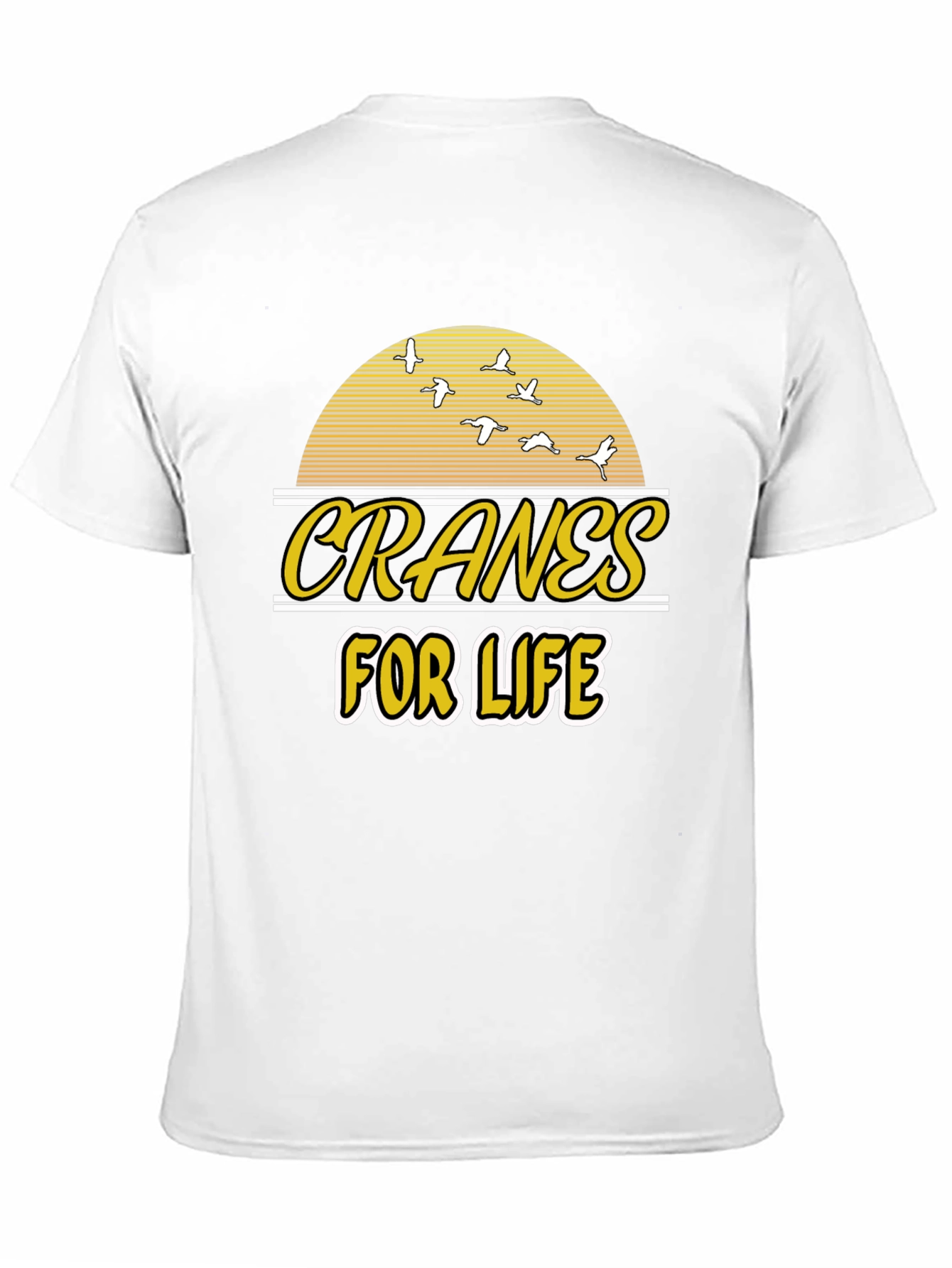 Cranes For Life T-Shirt - Unique Graphic Tee