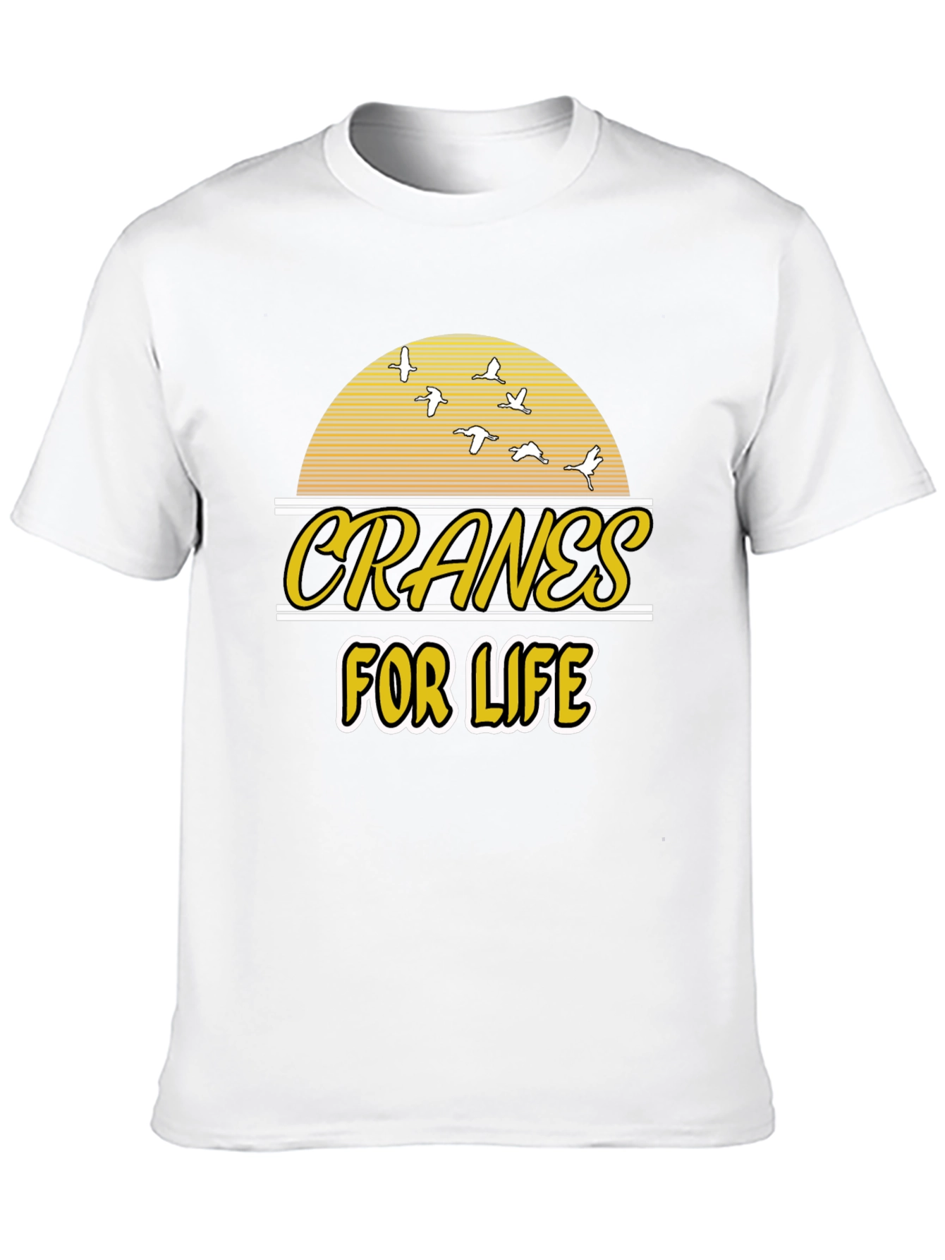 Cranes For Life T-Shirt - Unique Graphic Tee