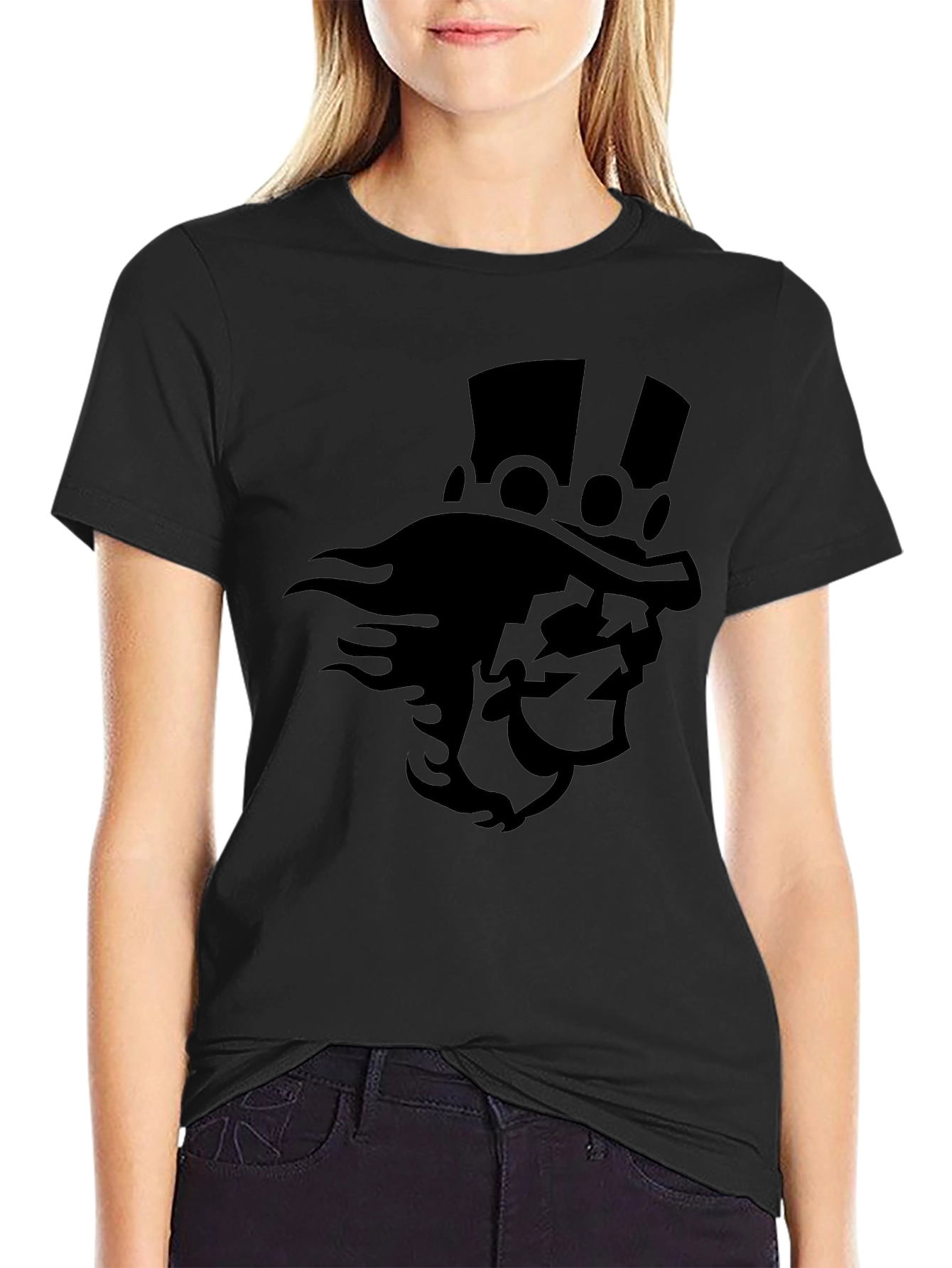 Mens Black Graphic T-Shirt - Slash Inspired