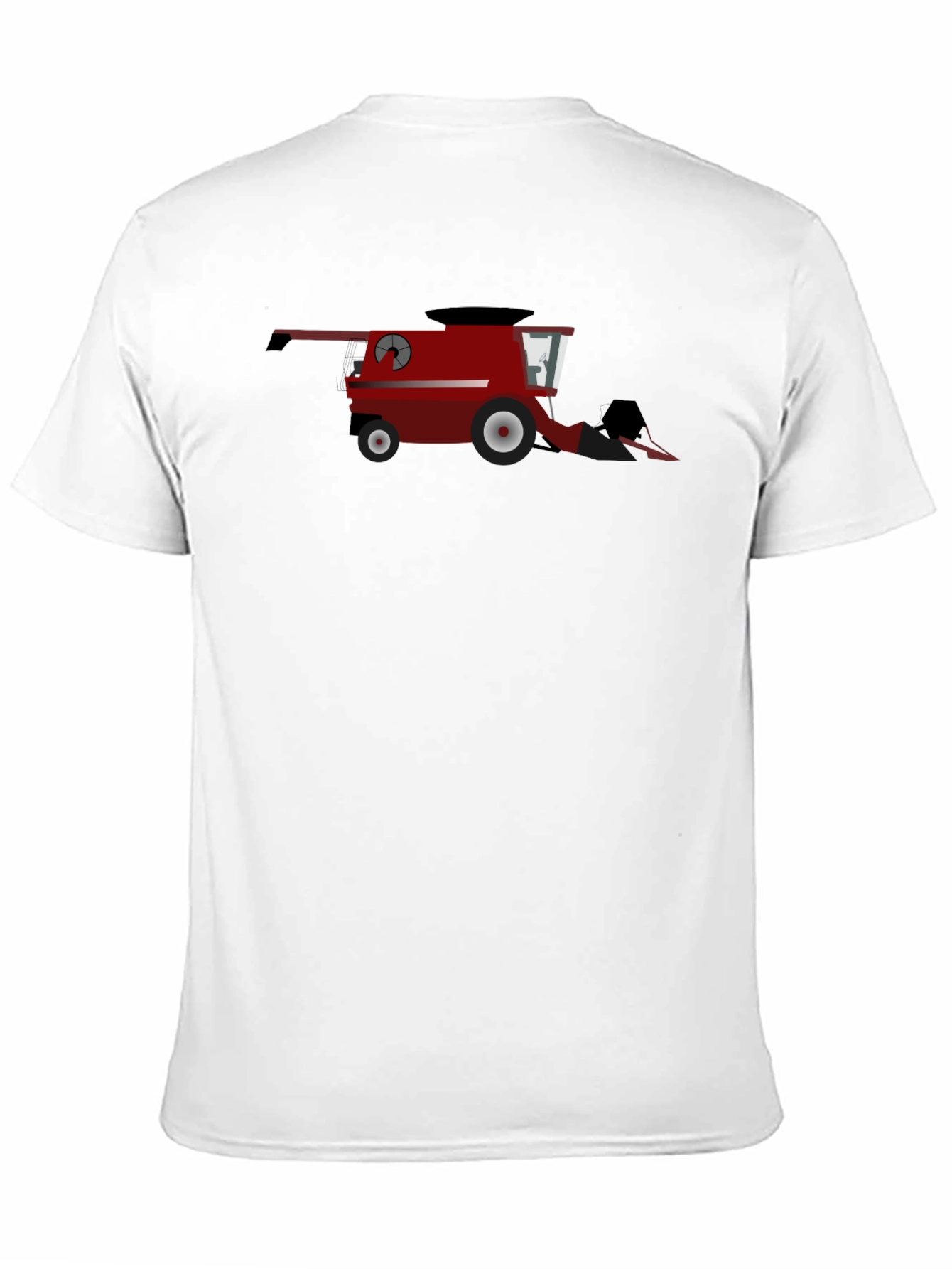 Red Combine Harvester Graphic T-Shirt