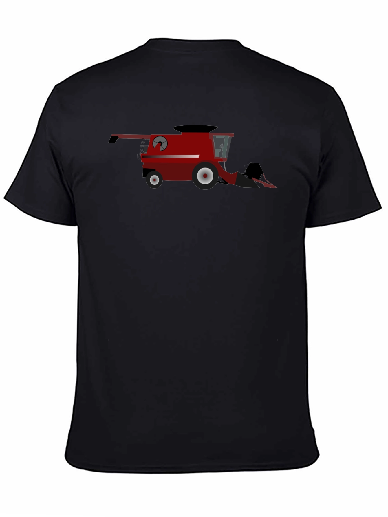Red Combine Harvester Graphic T-Shirt