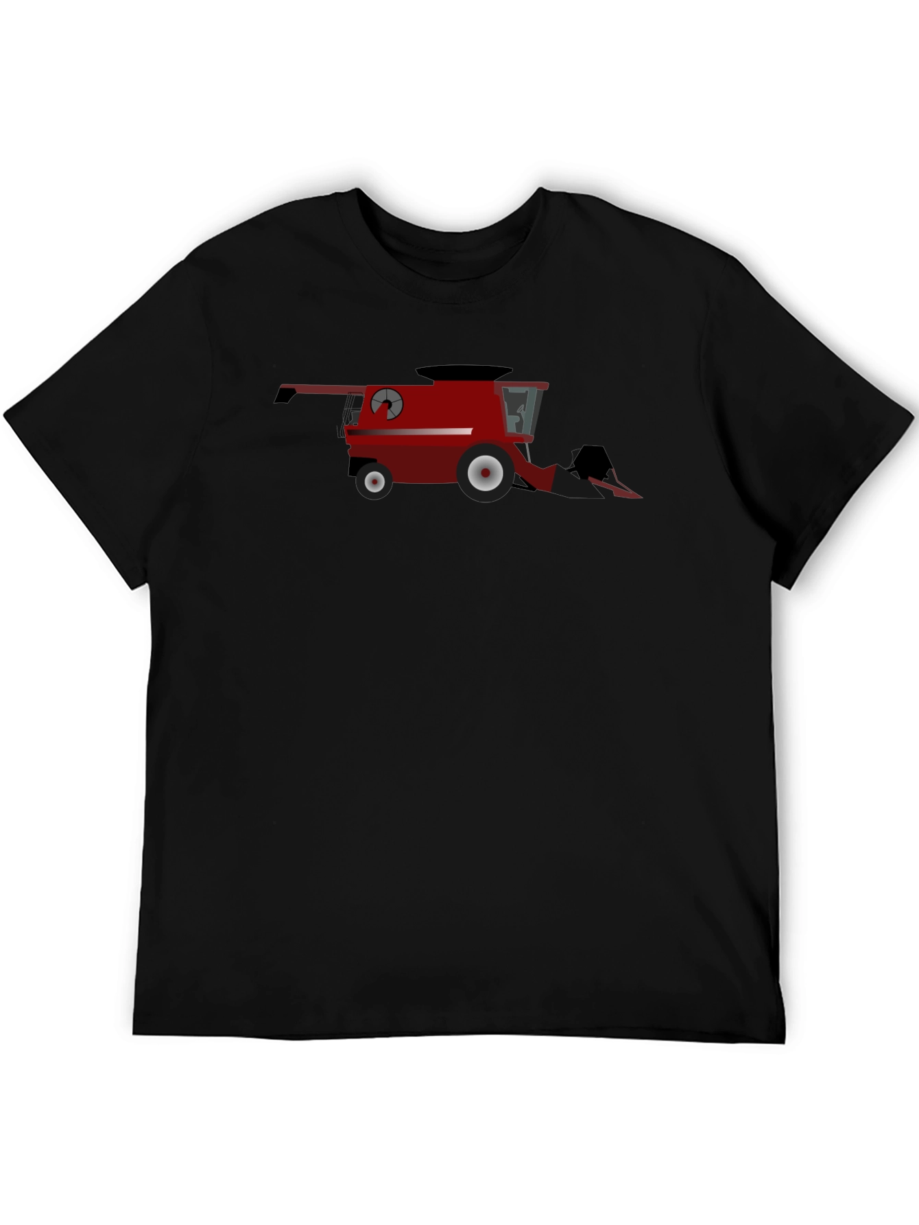 Red Combine Harvester Graphic T-Shirt