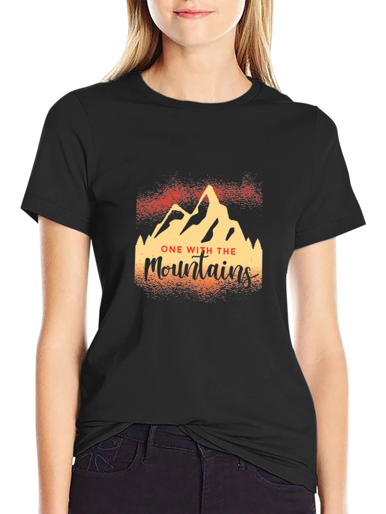 One With The Mountains Graphic T-Shirt