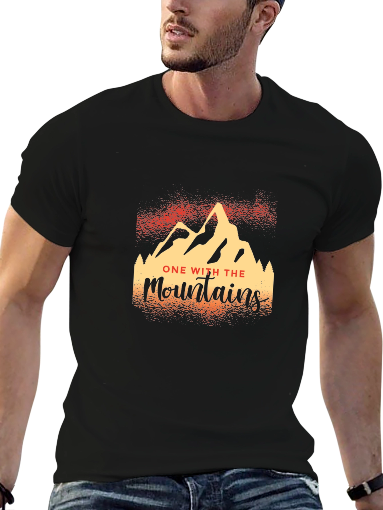 One With The Mountains Graphic T-Shirt