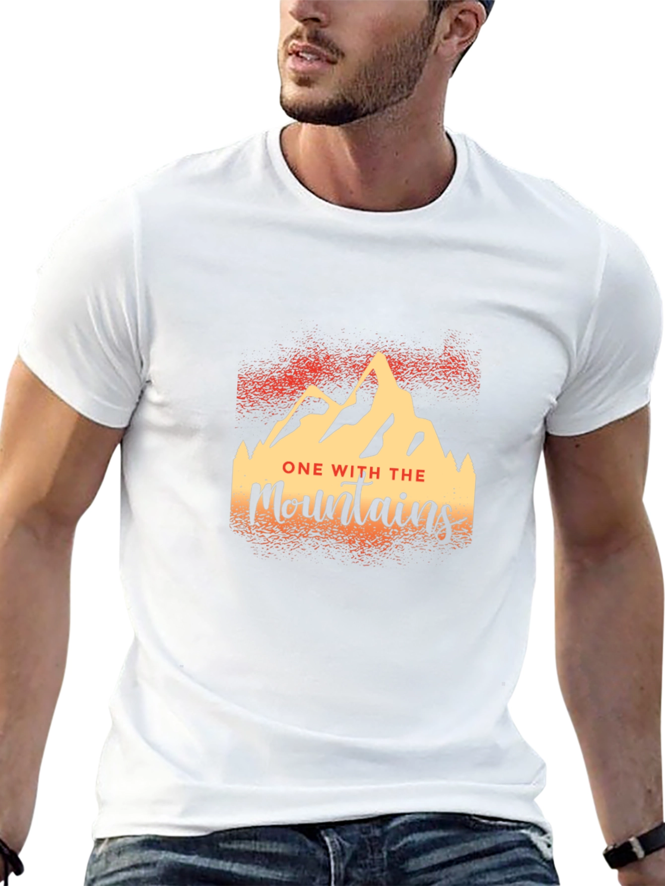 One With The Mountains Graphic T-Shirt