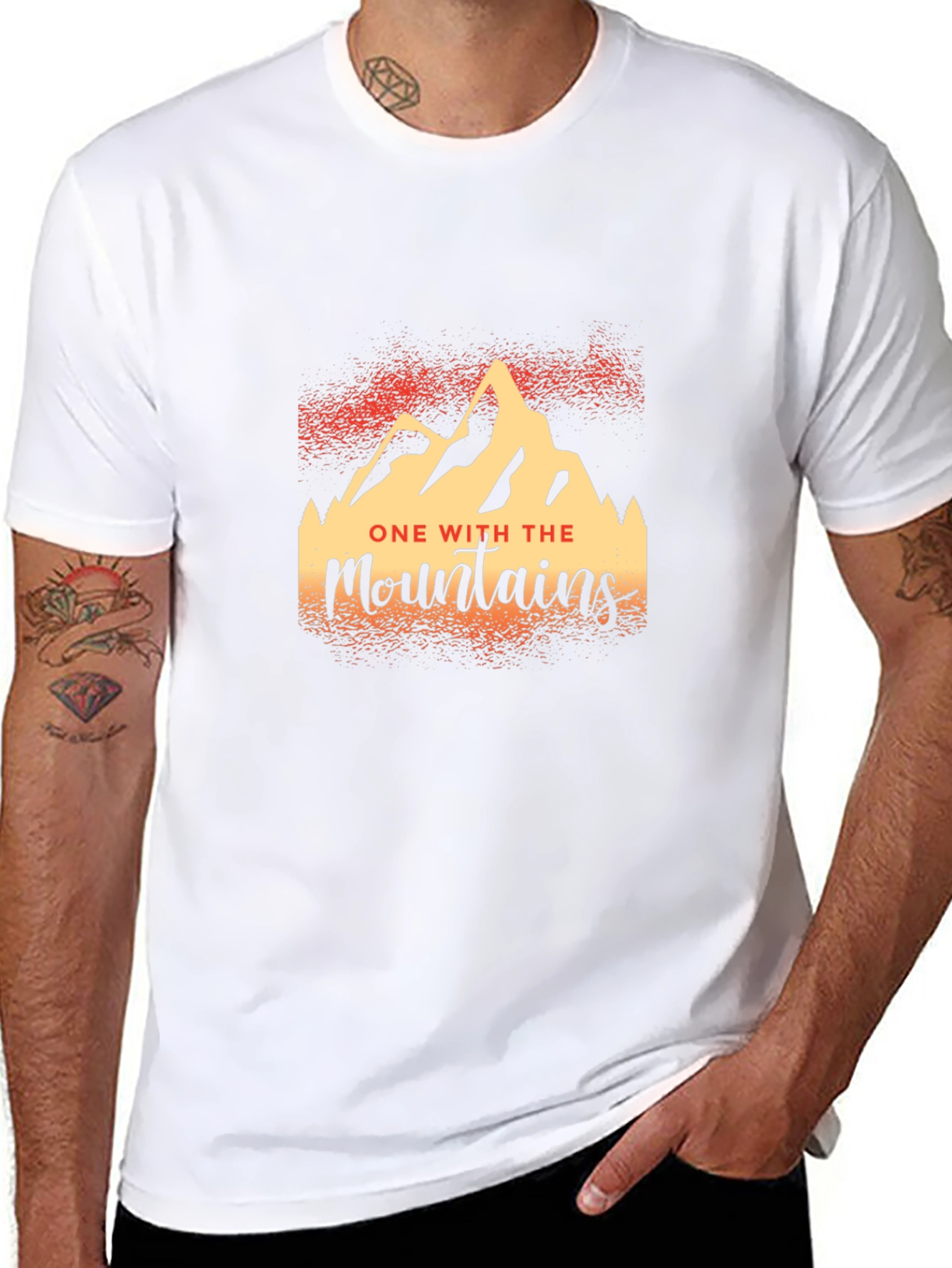 One With The Mountains Graphic T-Shirt