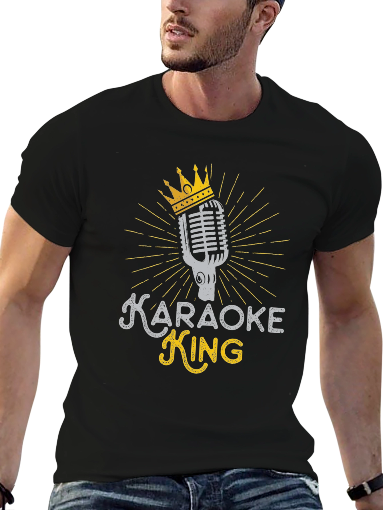 Karaoke King Black T-Shirt