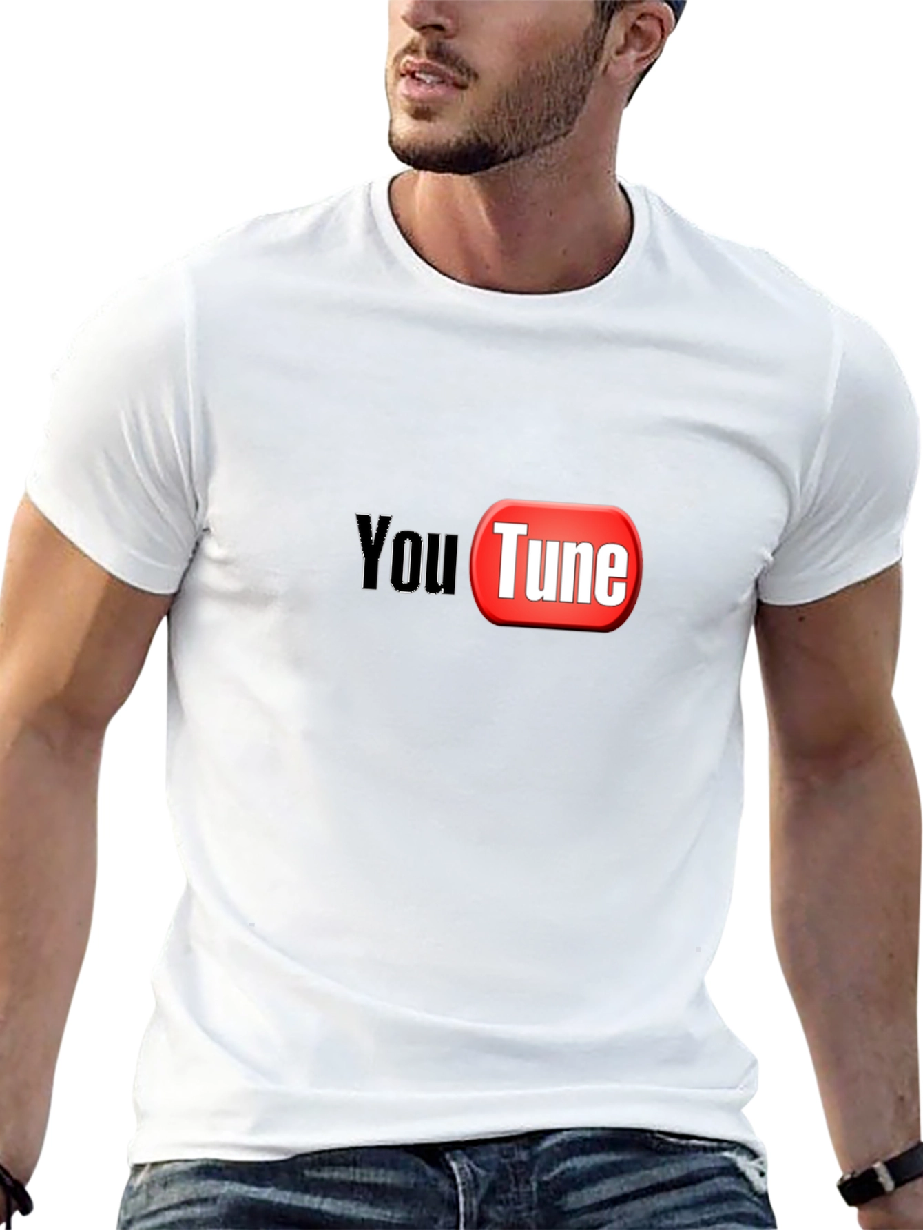 YouTune Black Graphic T-Shirt