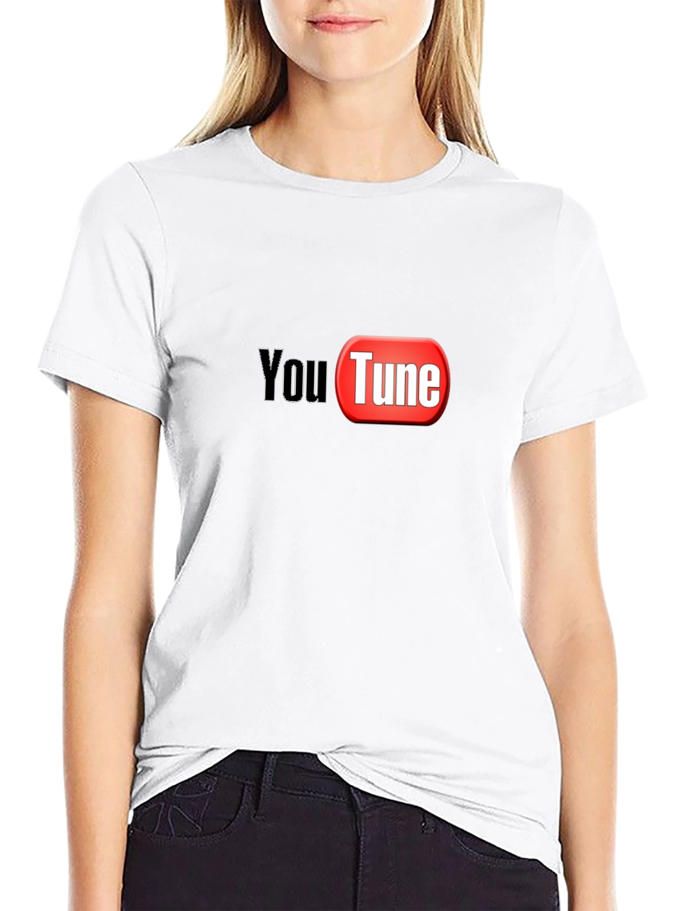 YouTune Black Graphic T-Shirt