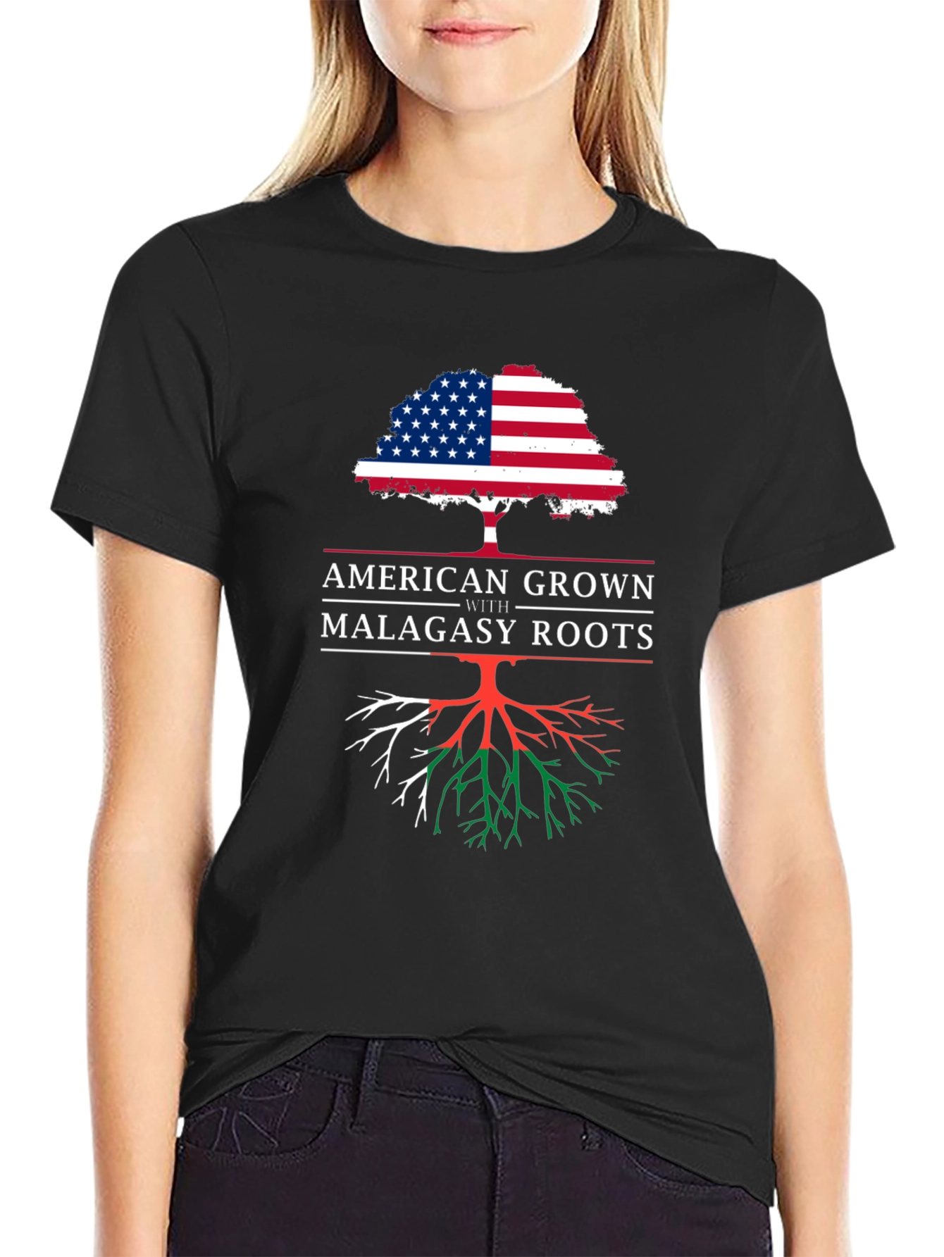 American Grown with Malagasy Roots T-Shirt