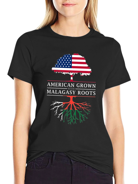American Grown with Malagasy Roots T-Shirt