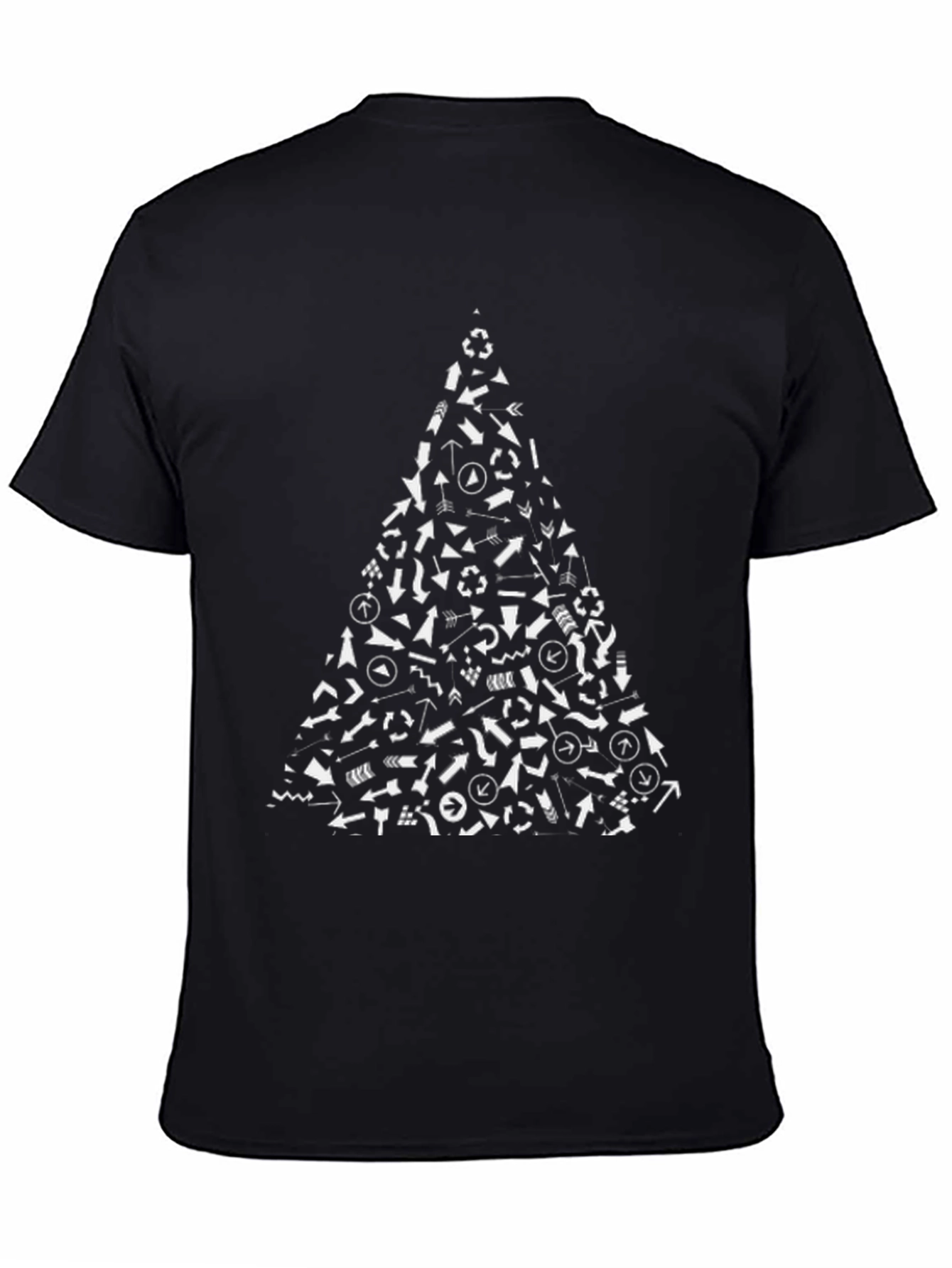 Arrow Christmas Tree Black T-Shirt