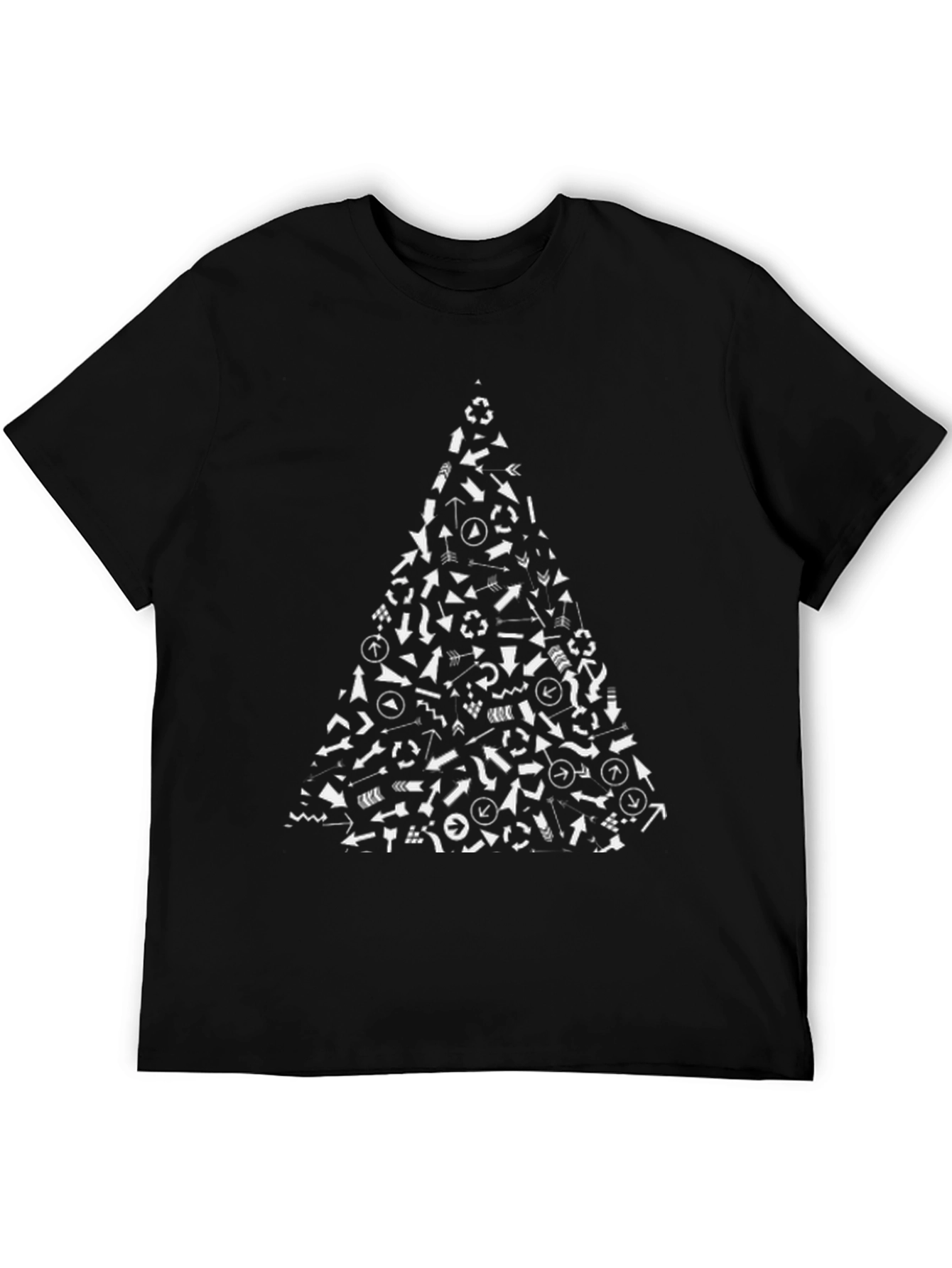 Arrow Christmas Tree Black T-Shirt