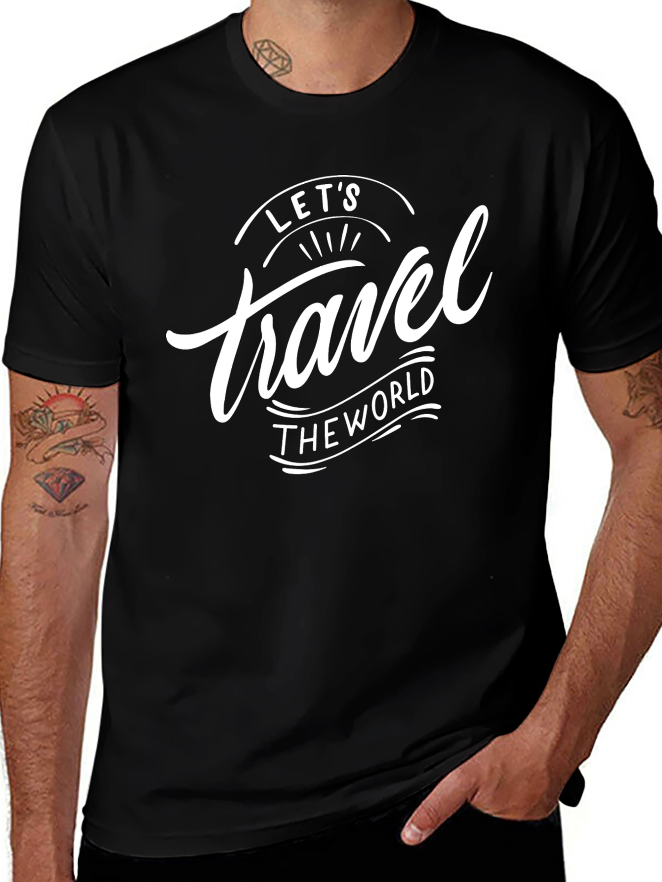 Lets Travel The World Graphic Tee