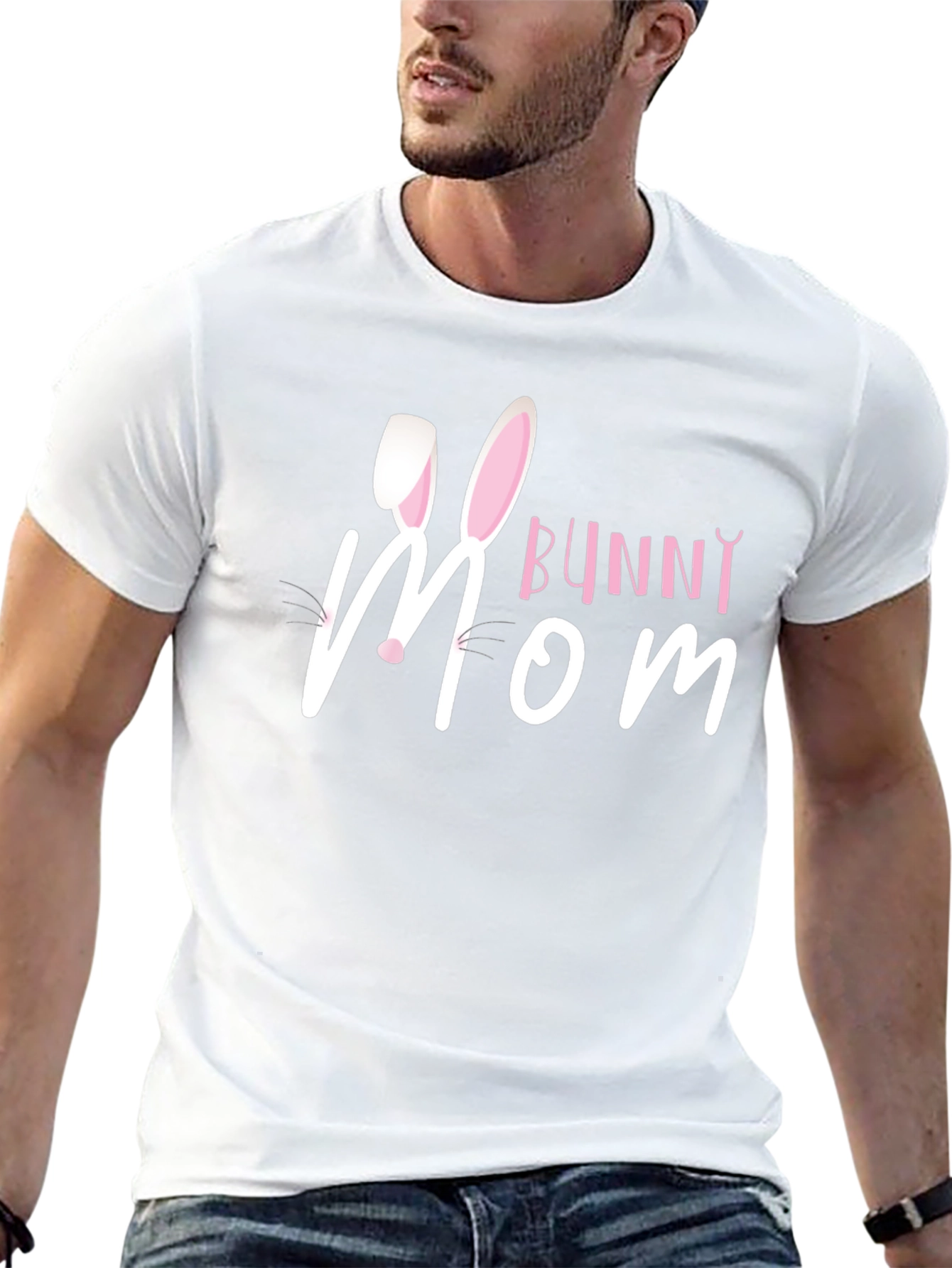 Bunny Mom Graphic Tee - Easter T-Shirt