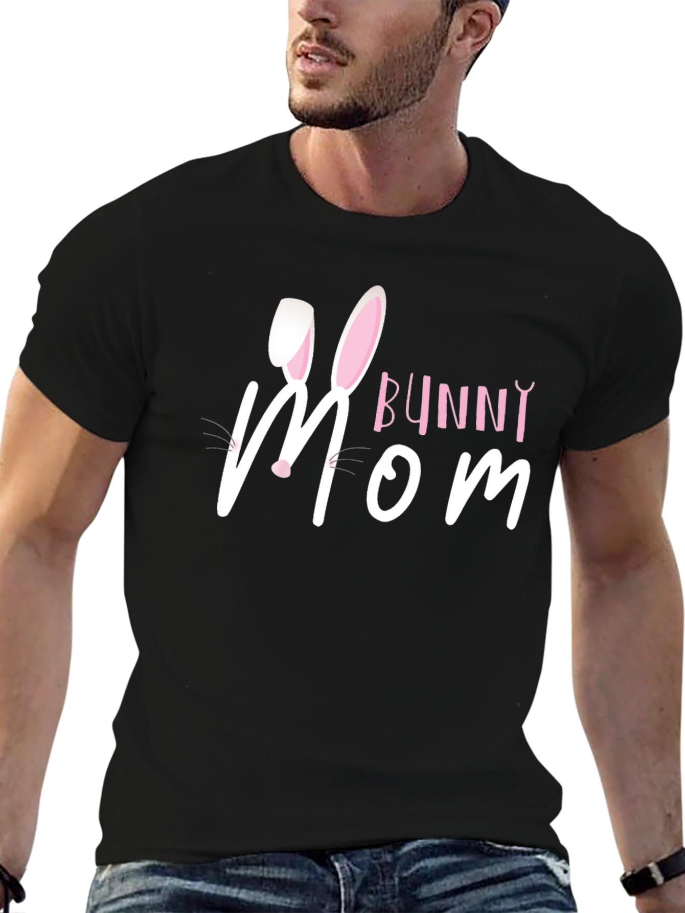 Bunny Mom Graphic Tee - Easter T-Shirt