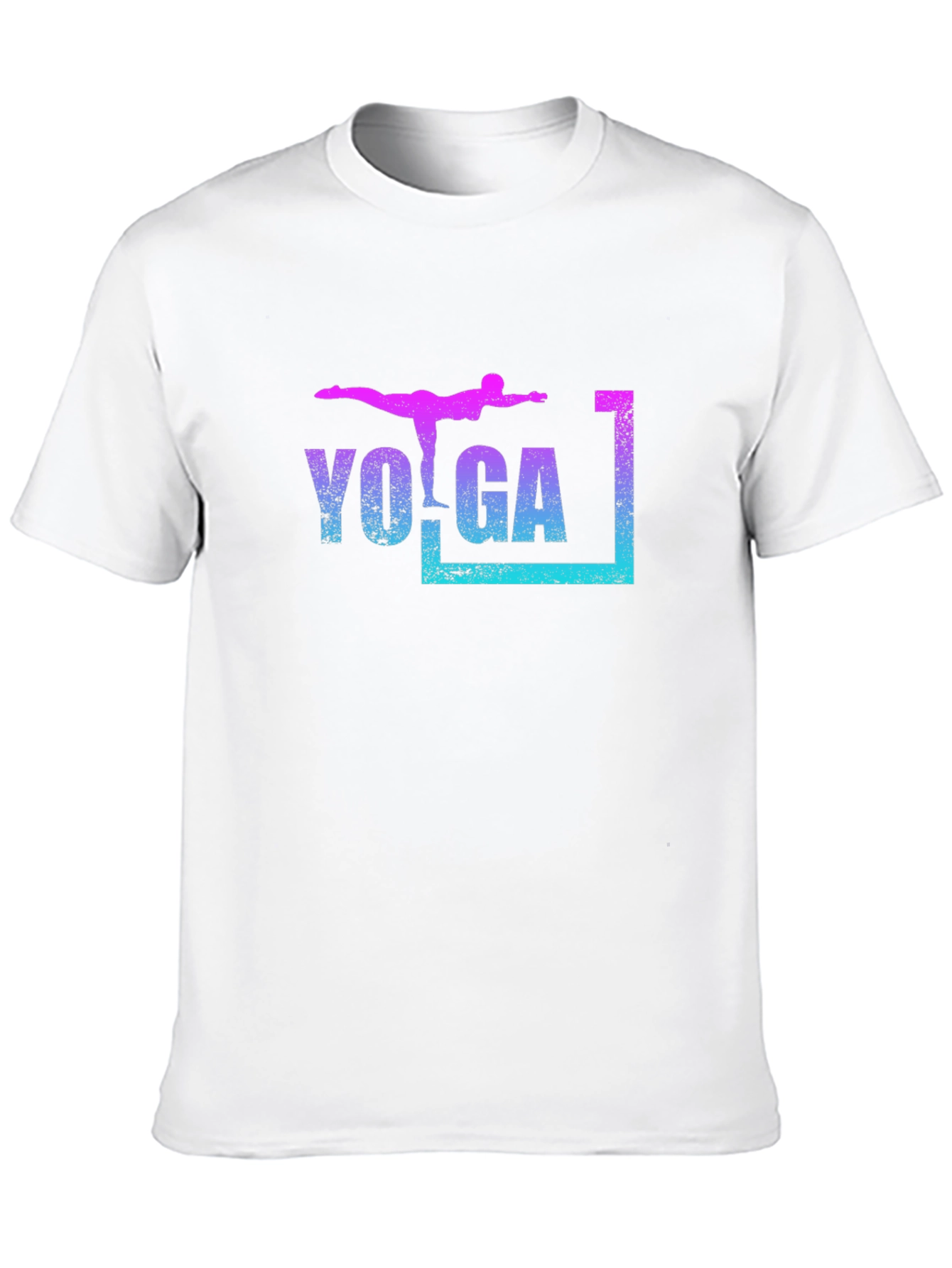 Yoga Pose Graphic T-Shirt - Black Casual Tee