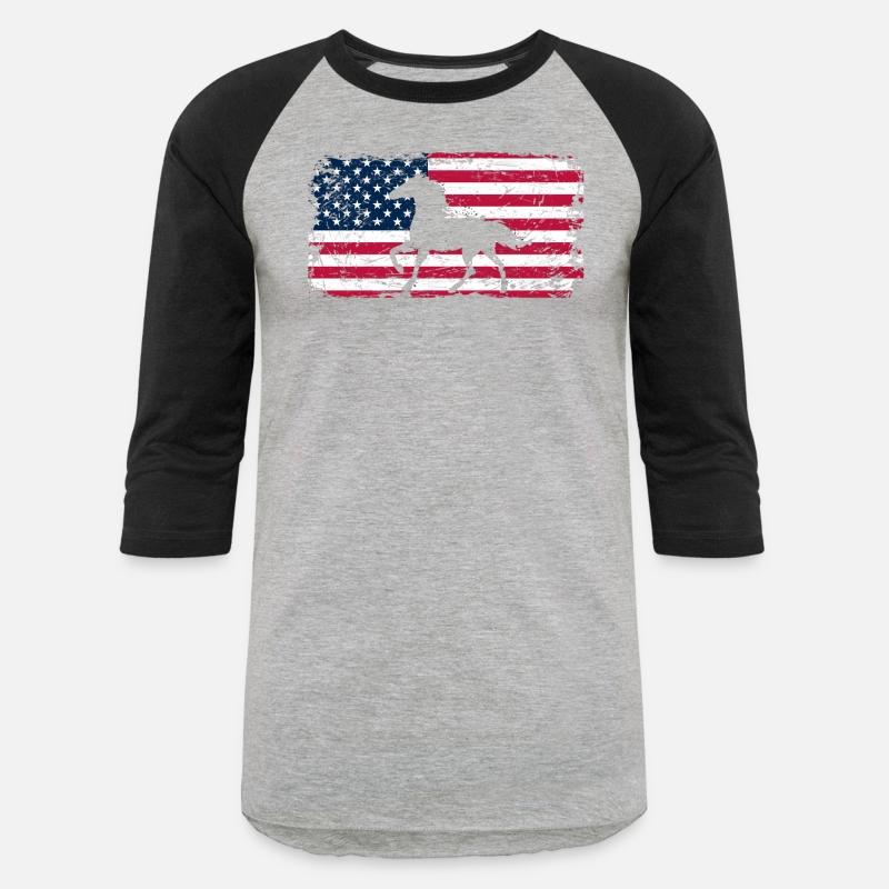 Patriotic Horse American Flag Independence Day Usa