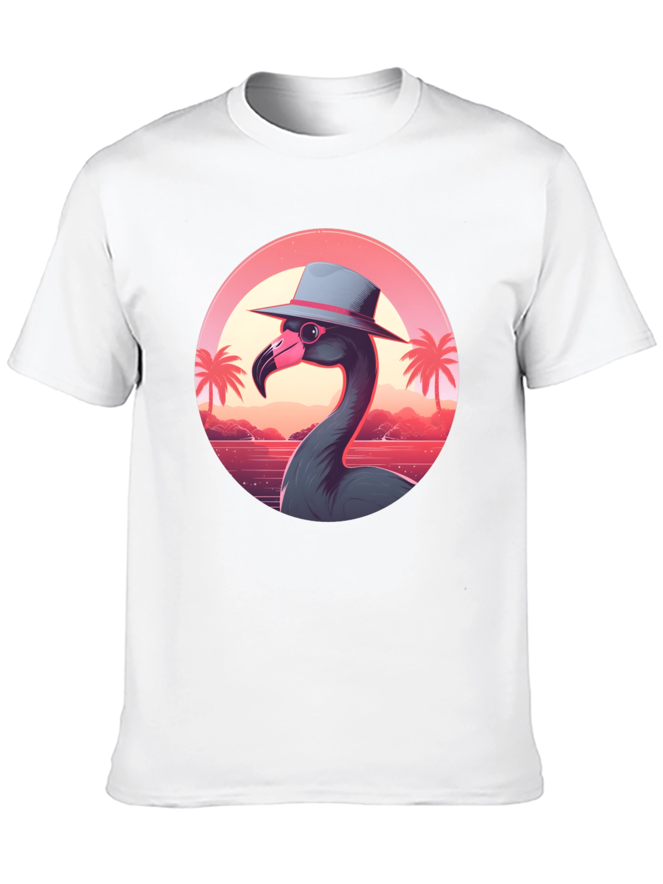 Tropical Flamingo T-Shirt - Island Vibes
