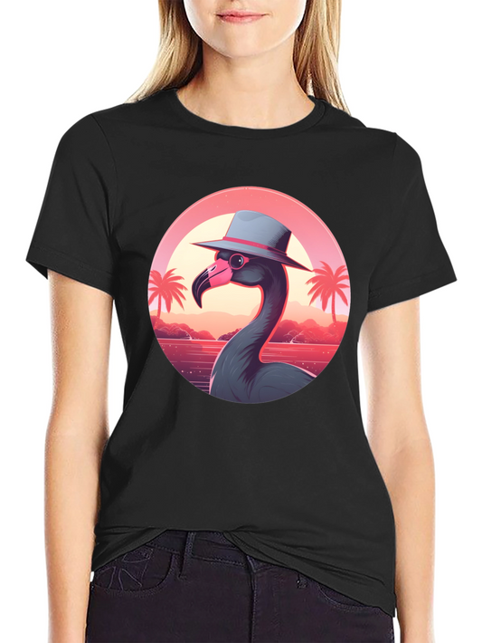 Tropical Flamingo T-Shirt - Island Vibes