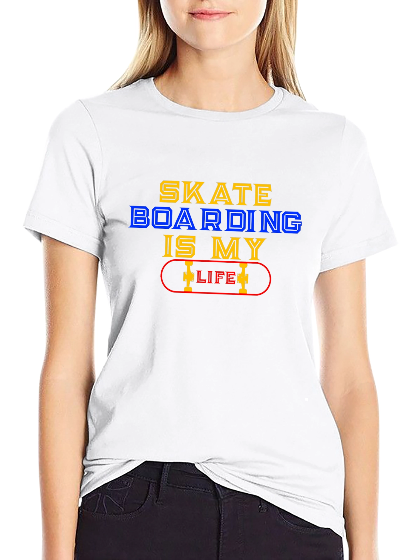 Skateboarding is My Life Graphic Tee