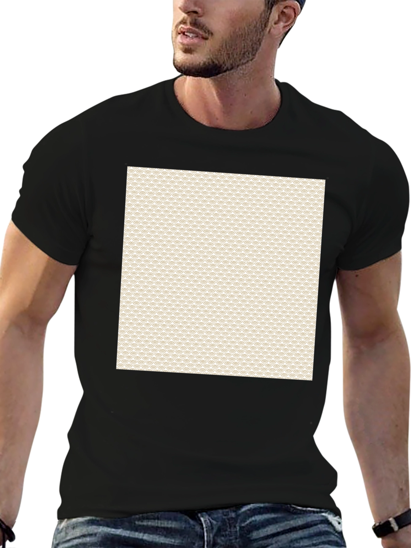 Stylish Patterned Mens Tee